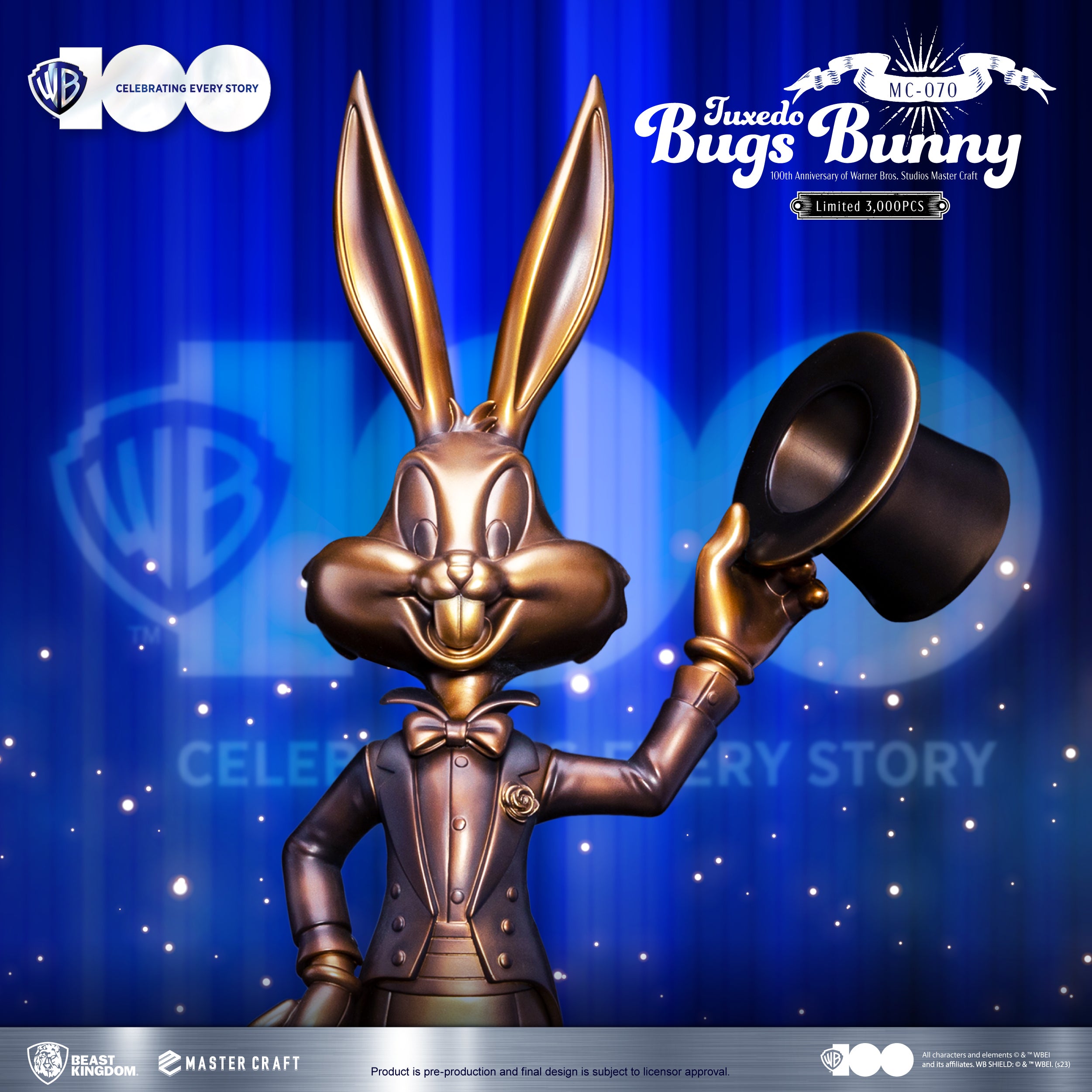 PRE-ORDER Beast Kingdom - 100th Anniversary of Warner Bros. - Mastercraft Tuxedo Bugs Bunny