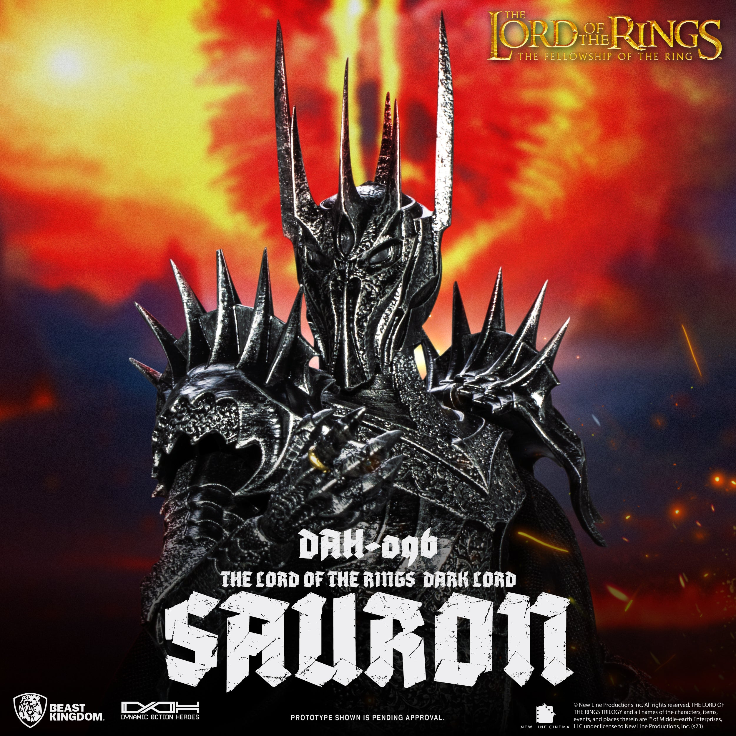 PRE-ORDER Beast Kingdom - Dynamic 8action Heroes - Lord of the Rings - Dark Lord Sauron