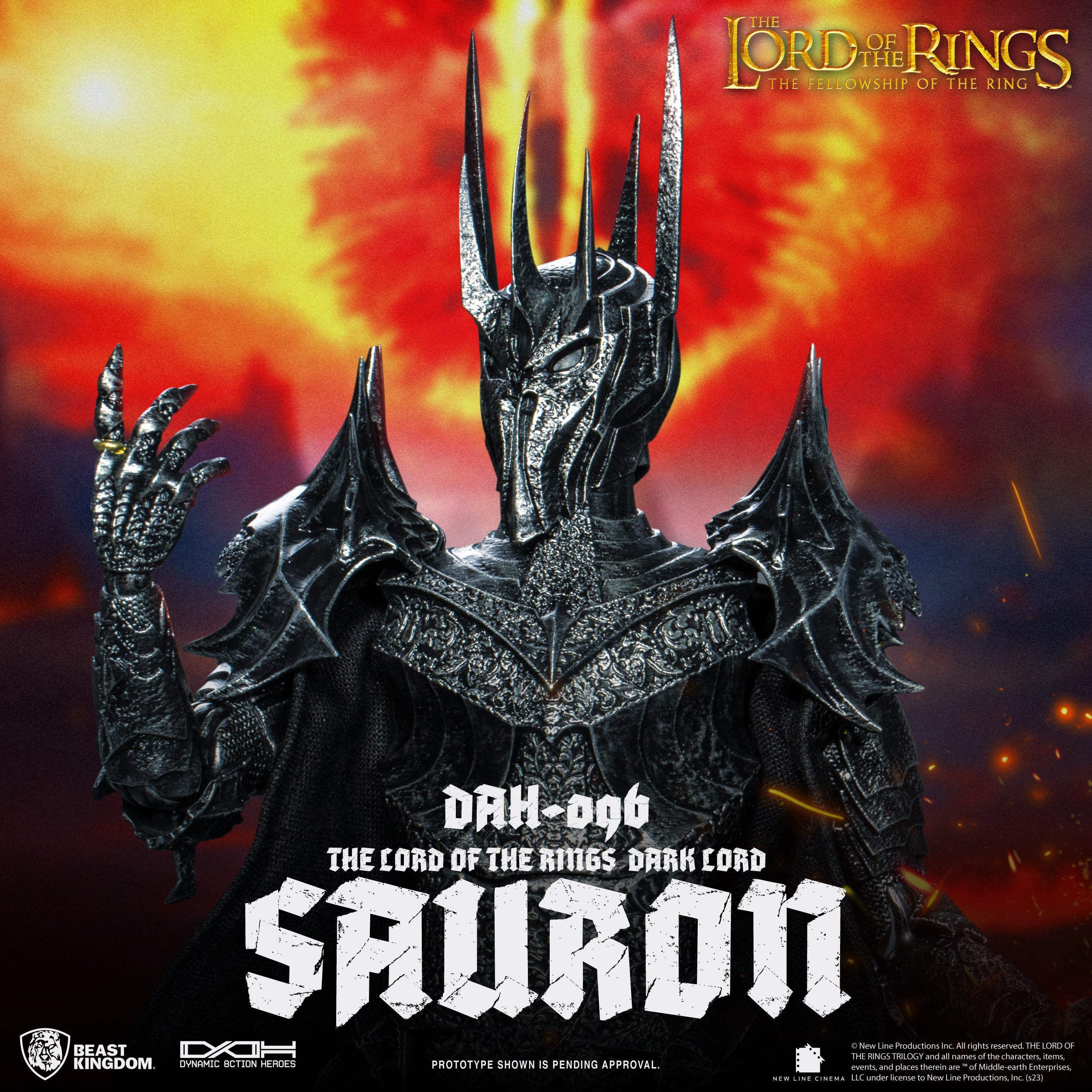 PRE-ORDER Beast Kingdom - Dynamic 8action Heroes - Lord of the Rings - Dark Lord Sauron