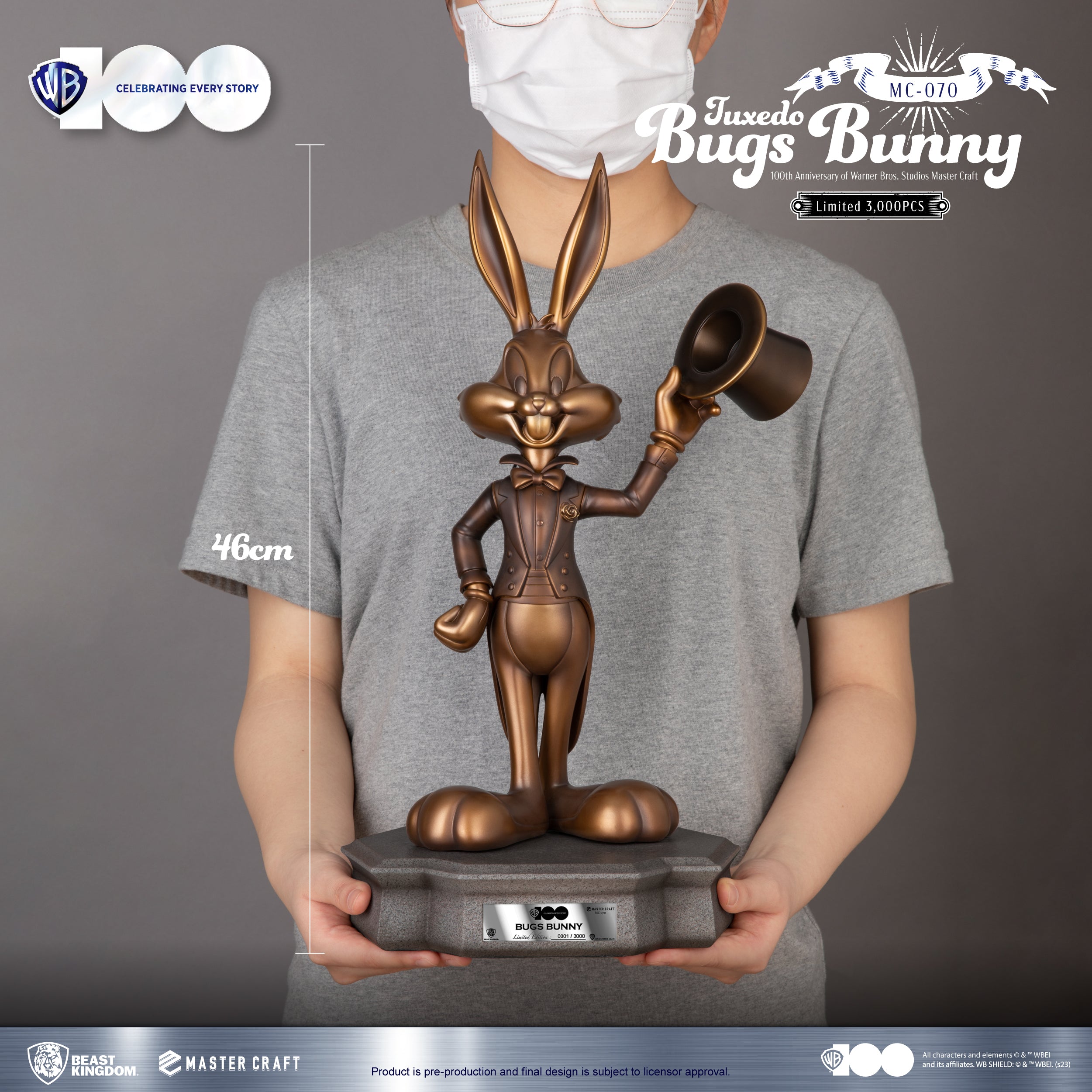 PRE-ORDER Beast Kingdom - 100th Anniversary of Warner Bros. - Mastercraft Tuxedo Bugs Bunny