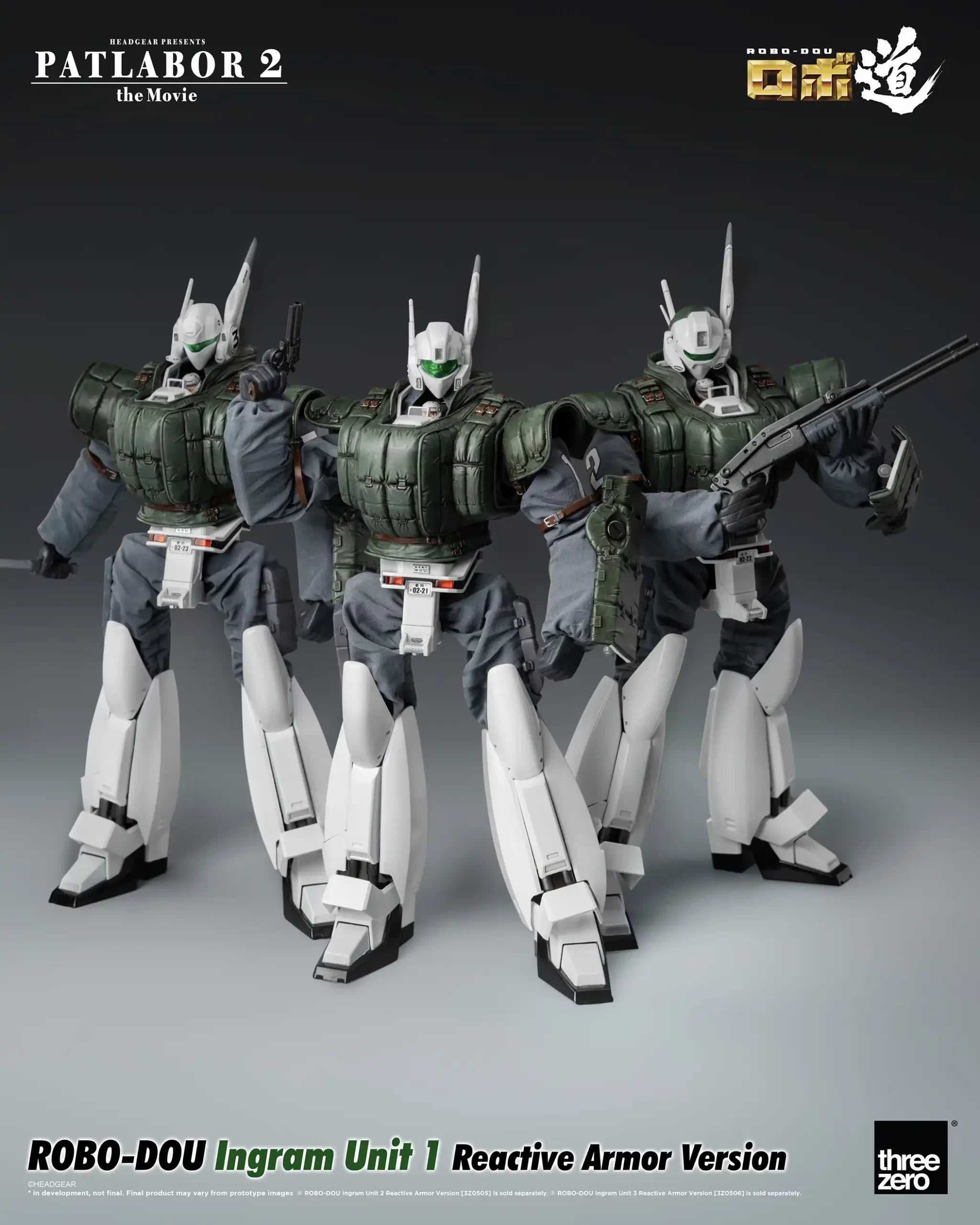 PRE-ORDER threezero - ROBO-DOU - Patlabor 2: The Movie - Ingram Unit 1: Reactive Armor Ver. 1/35