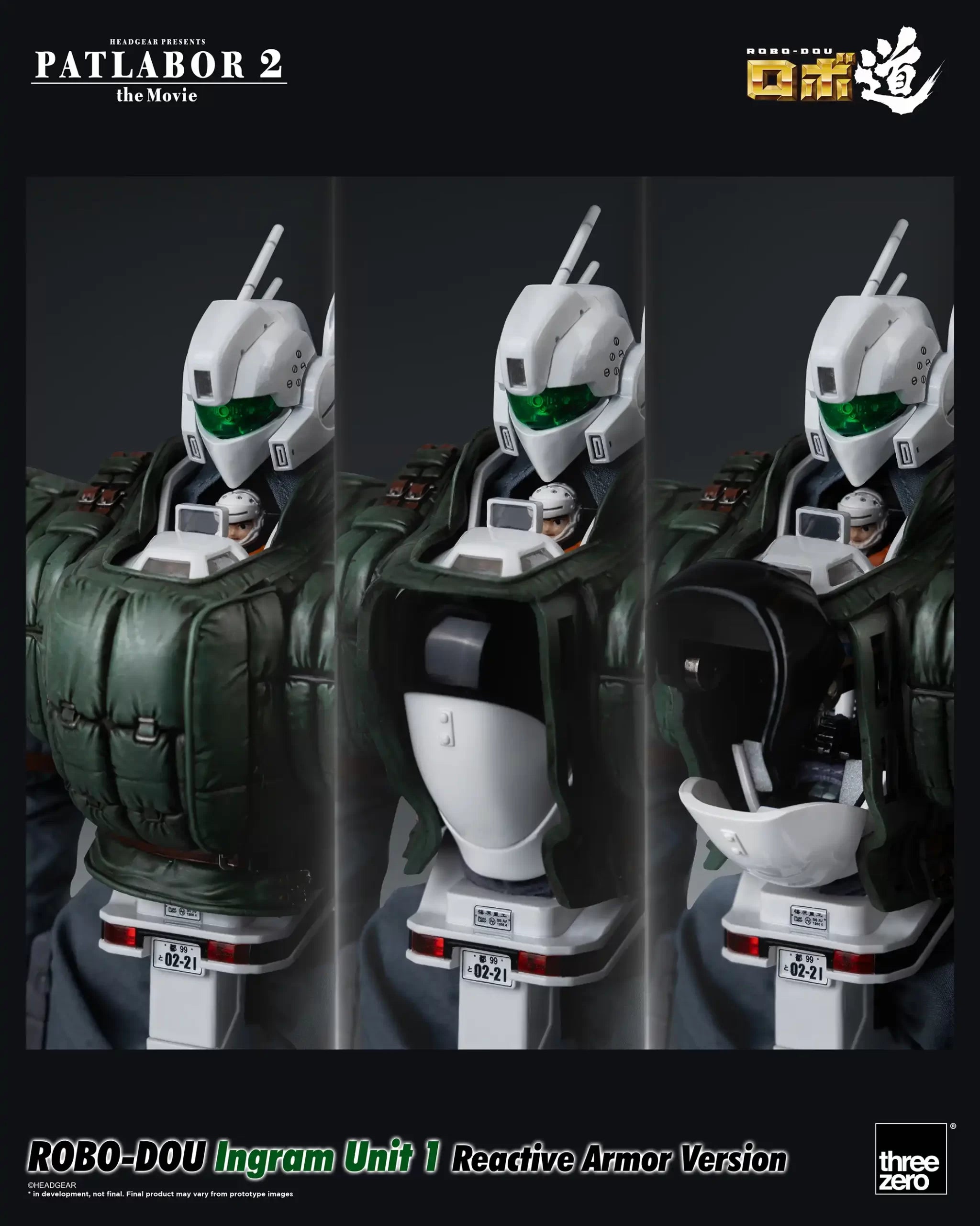 PRE-ORDER threezero - ROBO-DOU - Patlabor 2: The Movie - Ingram Unit 1: Reactive Armor Ver. 1/35