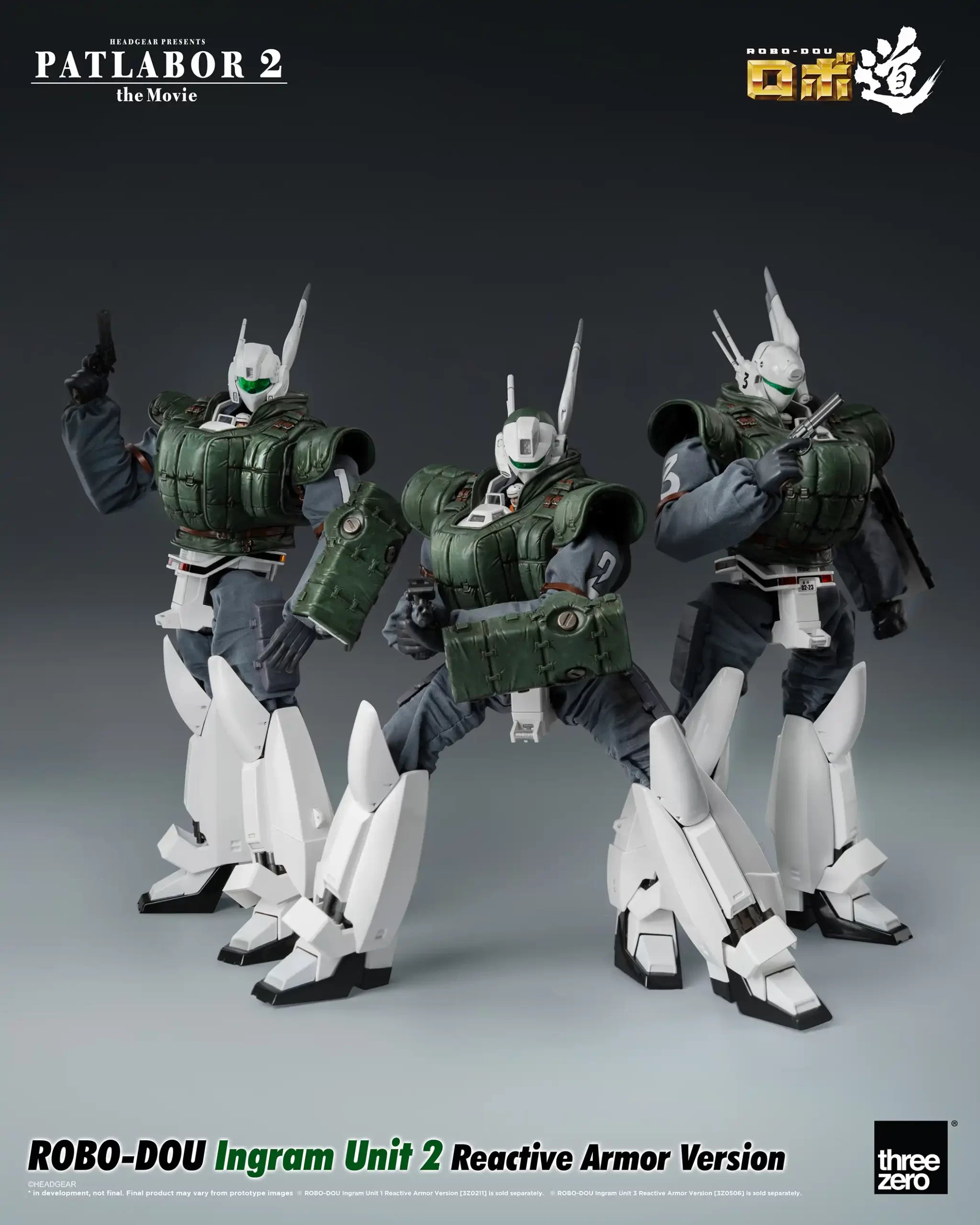 PRE-ORDER threezero - ROBO-DOU - Patlabor 2: The Movie - Ingram Unit 2: Reactive Armor Ver. 1/35