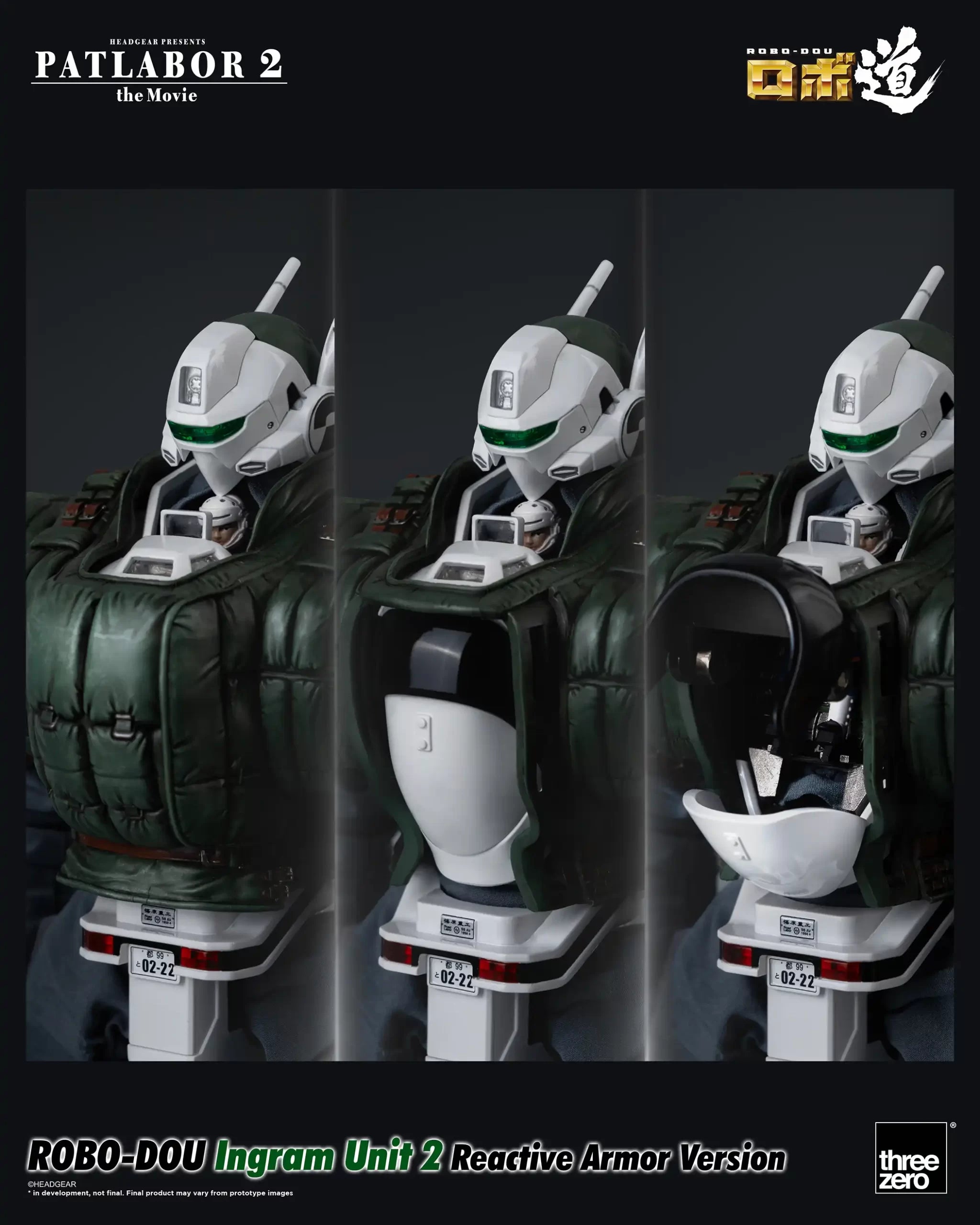 PRE-ORDER threezero - ROBO-DOU - Patlabor 2: The Movie - Ingram Unit 2: Reactive Armor Ver. 1/35