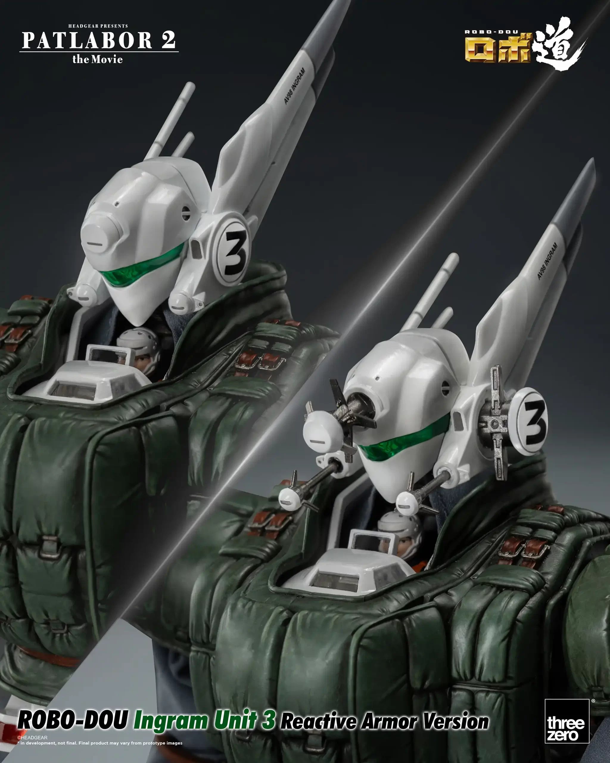 PRE-ORDER threezero - ROBO-DOU - Patlabor 2: The Movie - Ingram Unit 3: Reactive Armor Ver. 1/35