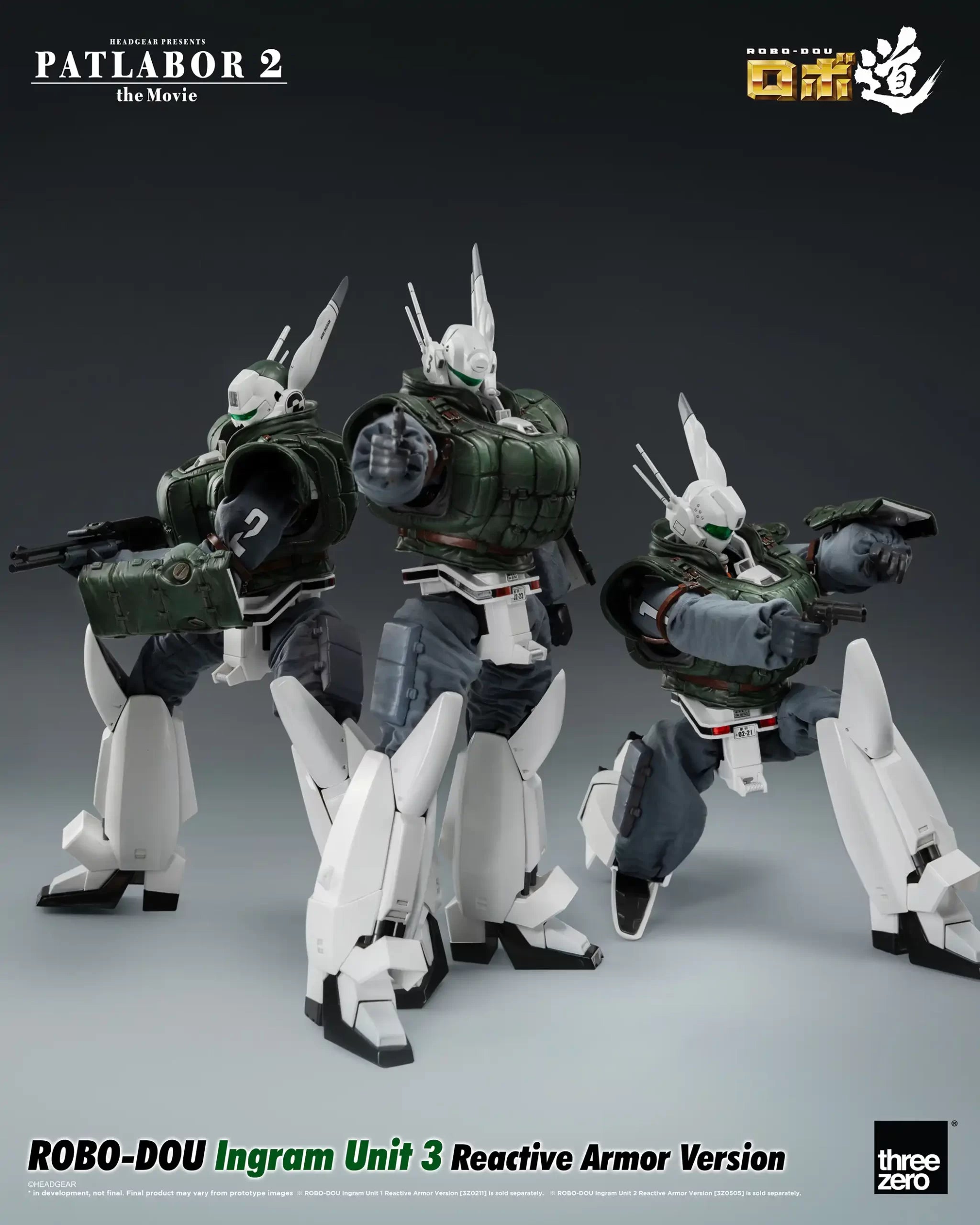 PRE-ORDER threezero - ROBO-DOU - Patlabor 2: The Movie - Ingram Unit 3: Reactive Armor Ver. 1/35