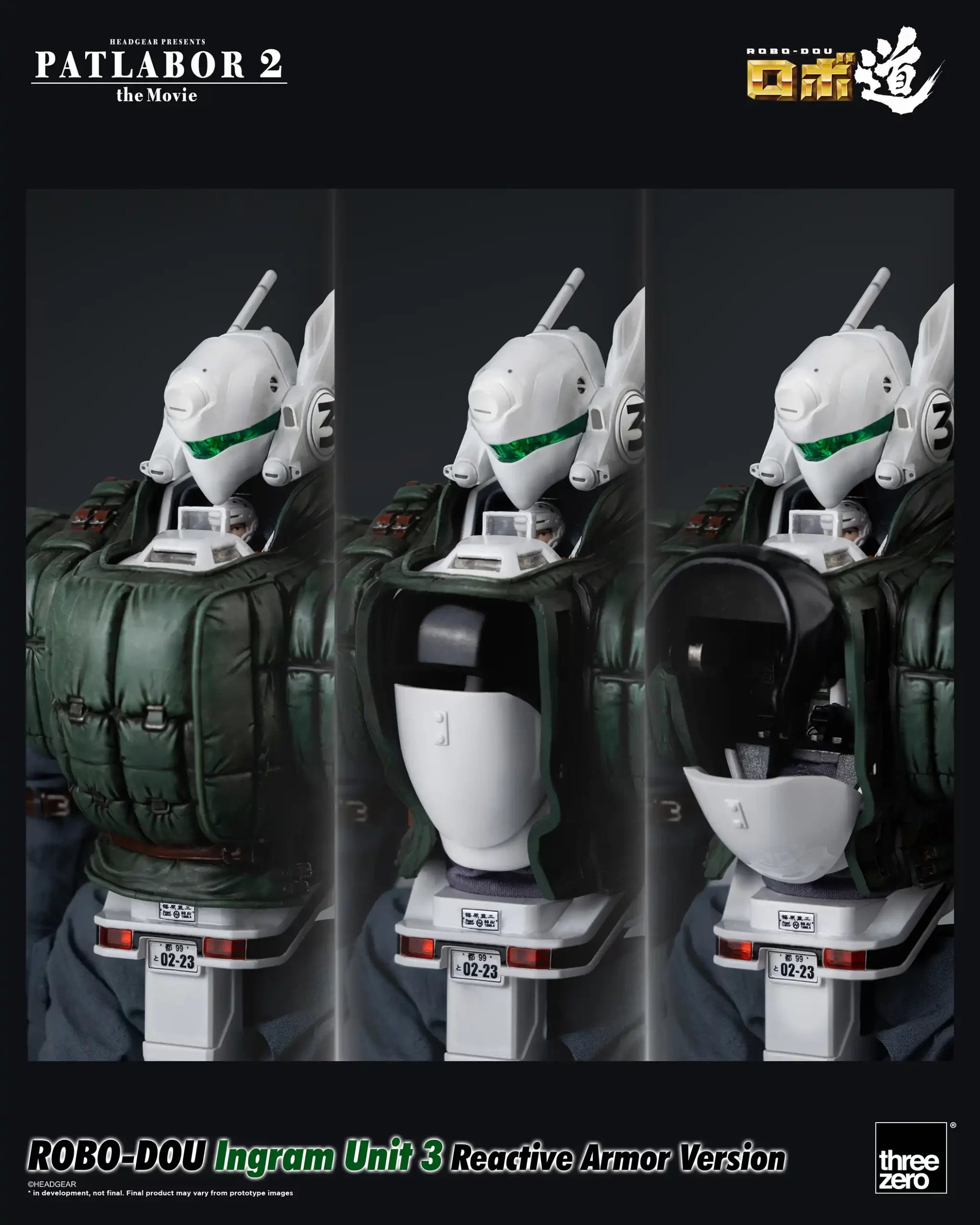 PRE-ORDER threezero - ROBO-DOU - Patlabor 2: The Movie - Ingram Unit 3: Reactive Armor Ver. 1/35