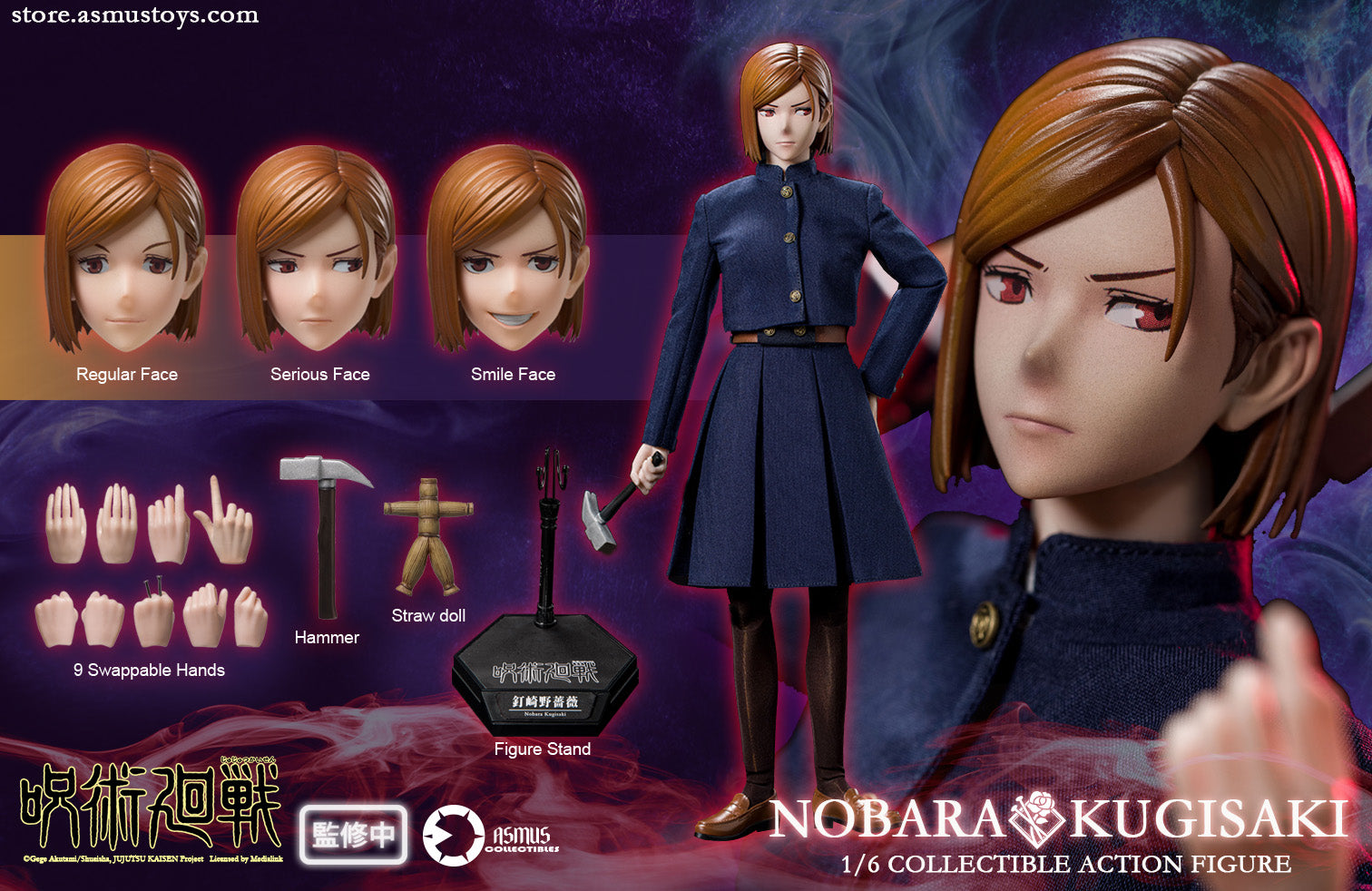 PRE-ORDER Asmus Toys - Jujutsu Kaisen - Nobara Kugisaki 1/6