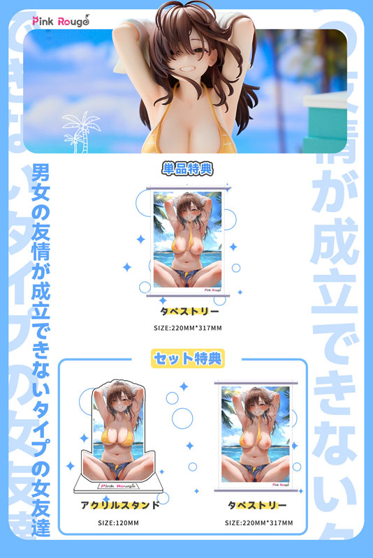 PRE-ORDER Pink Rouge - Danjo no Yuujou ga Seiritsu dekinai Type no Onna Tomodachi: Deluxe Set 1/7