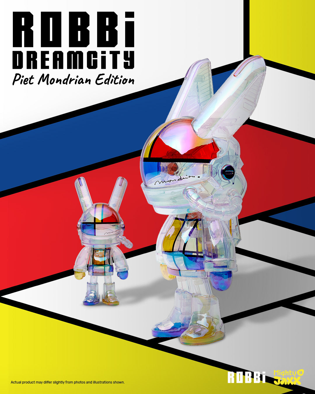 PRE-ORDER ROBBi DREAM CITY (Piet Mondrian Edition) 400% (27cm)