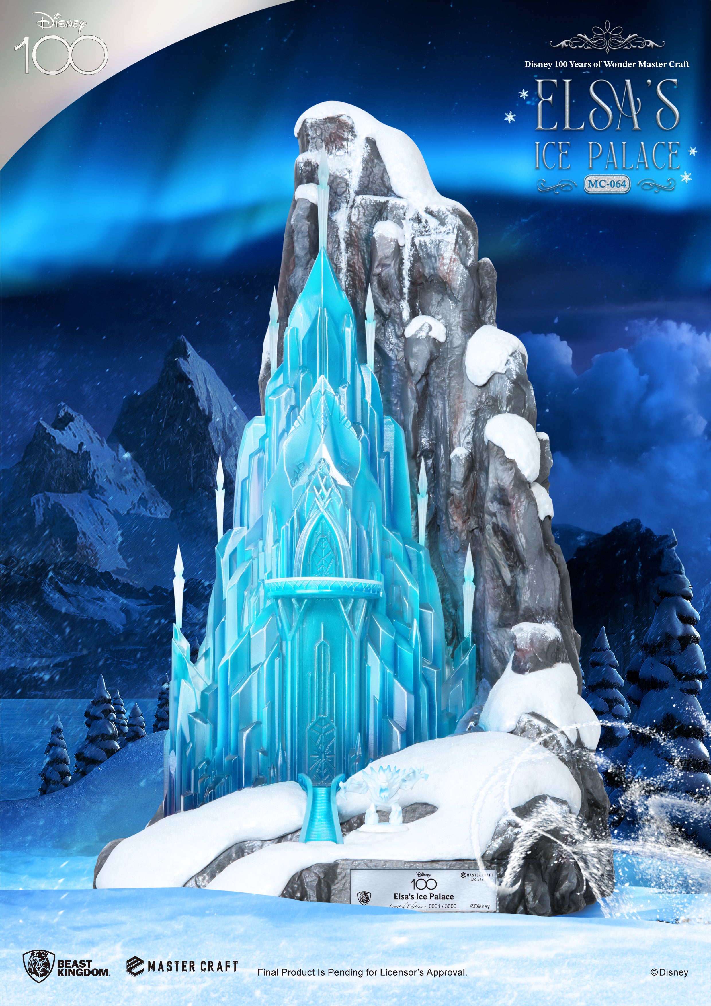 PRE-ORDER Beast Kingdom - Disney 100 Years of Wonder - Master Craft Elsa's Ice Palace