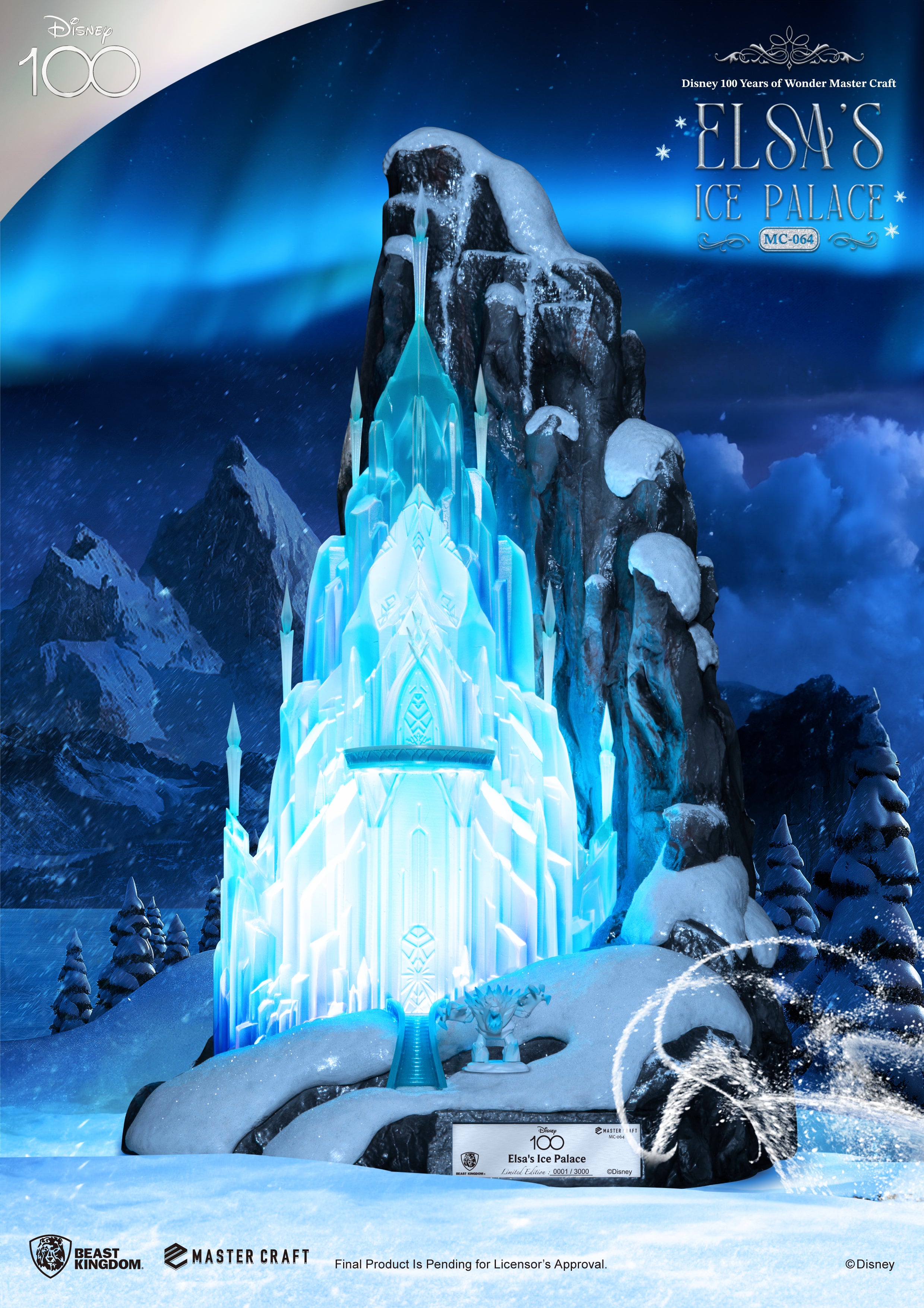 PRE-ORDER Beast Kingdom - Disney 100 Years of Wonder - Master Craft Elsa's Ice Palace