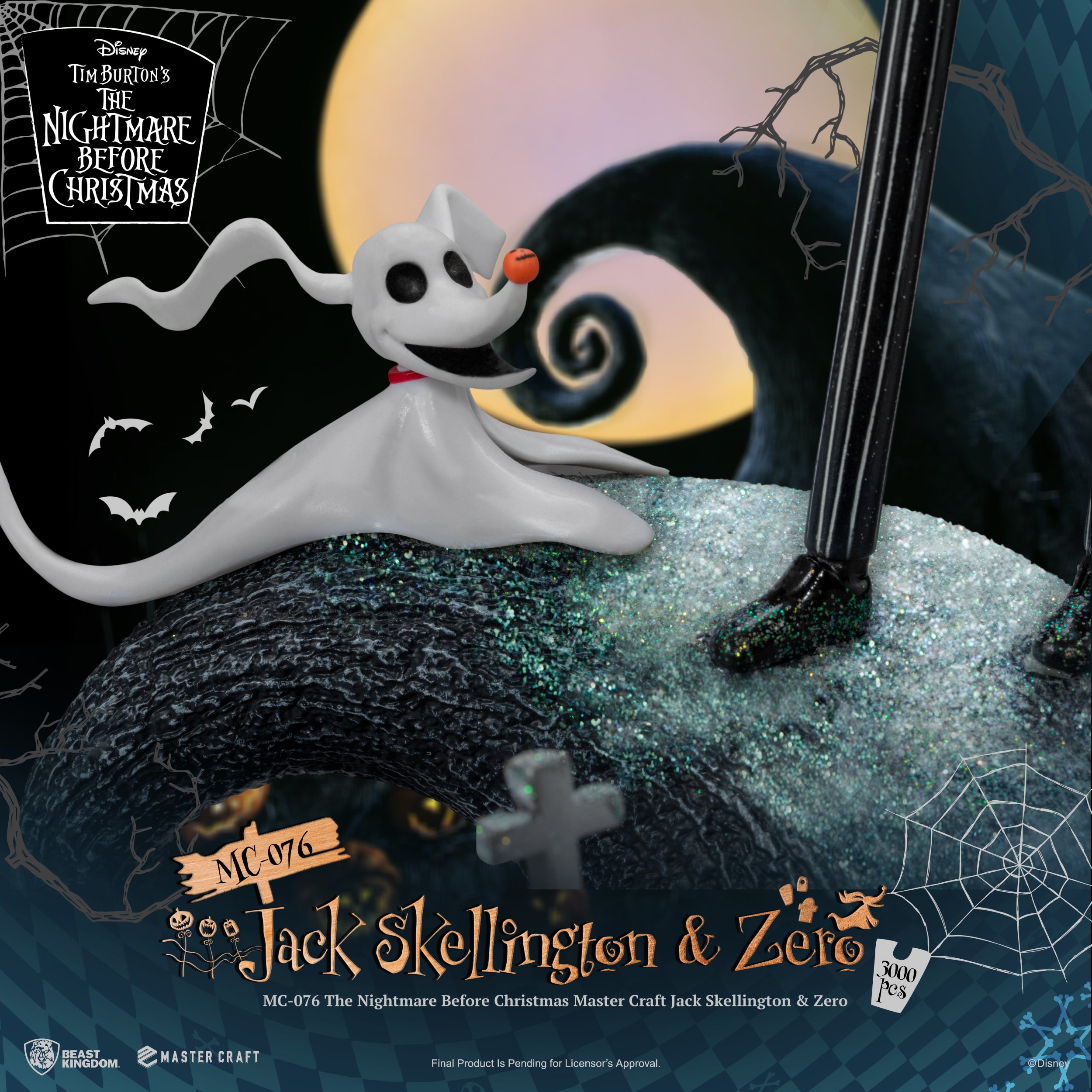 PRE-ORDER Beast Kingdom - Master Craft - The Nightmare Before Christmas - Jack Skellington & Zero