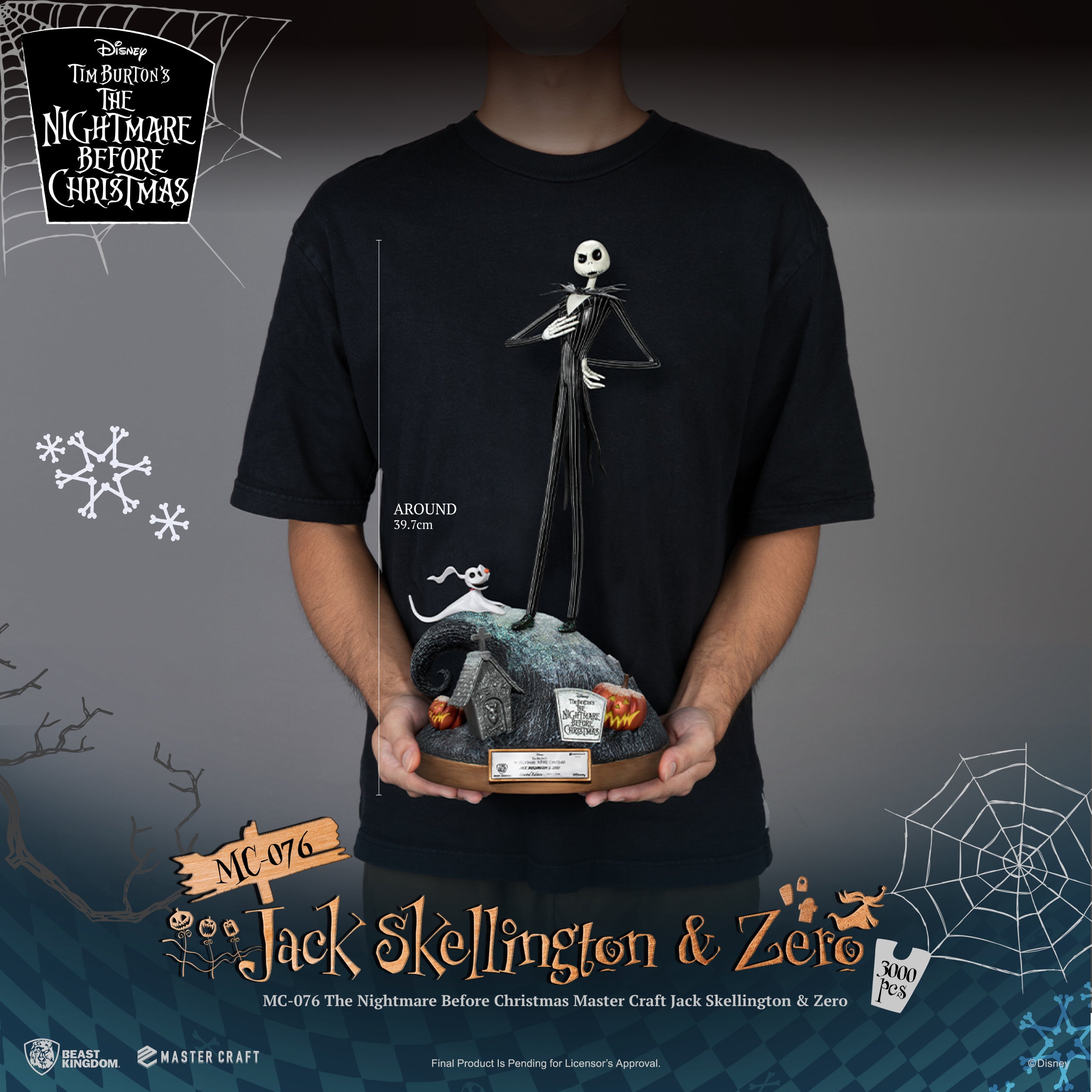 PRE-ORDER Beast Kingdom - Master Craft - The Nightmare Before Christmas - Jack Skellington & Zero
