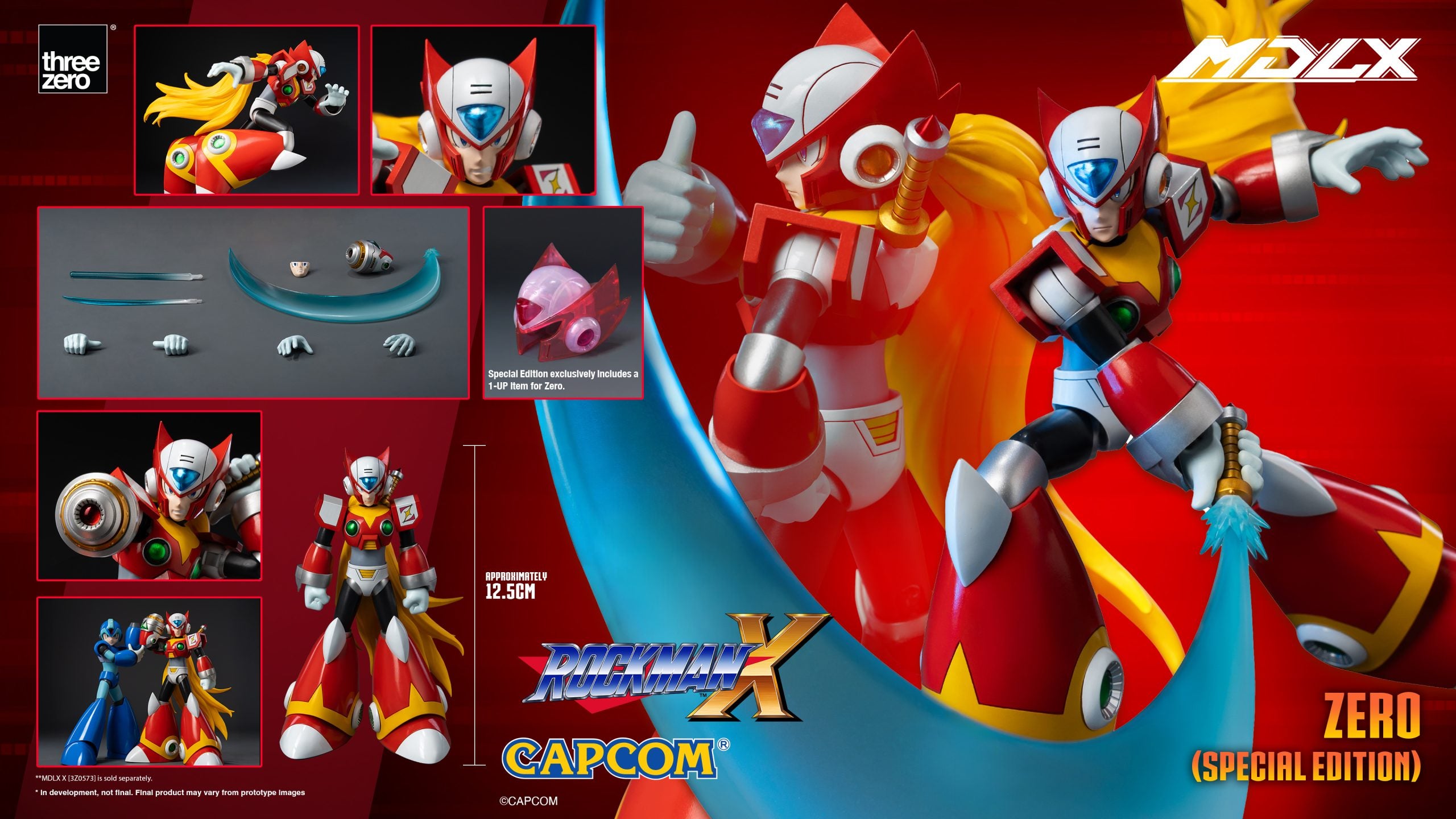 SPECIAL ORDER threezero - MDLX - Rockman X - ZERO [EXCLUSIVE]