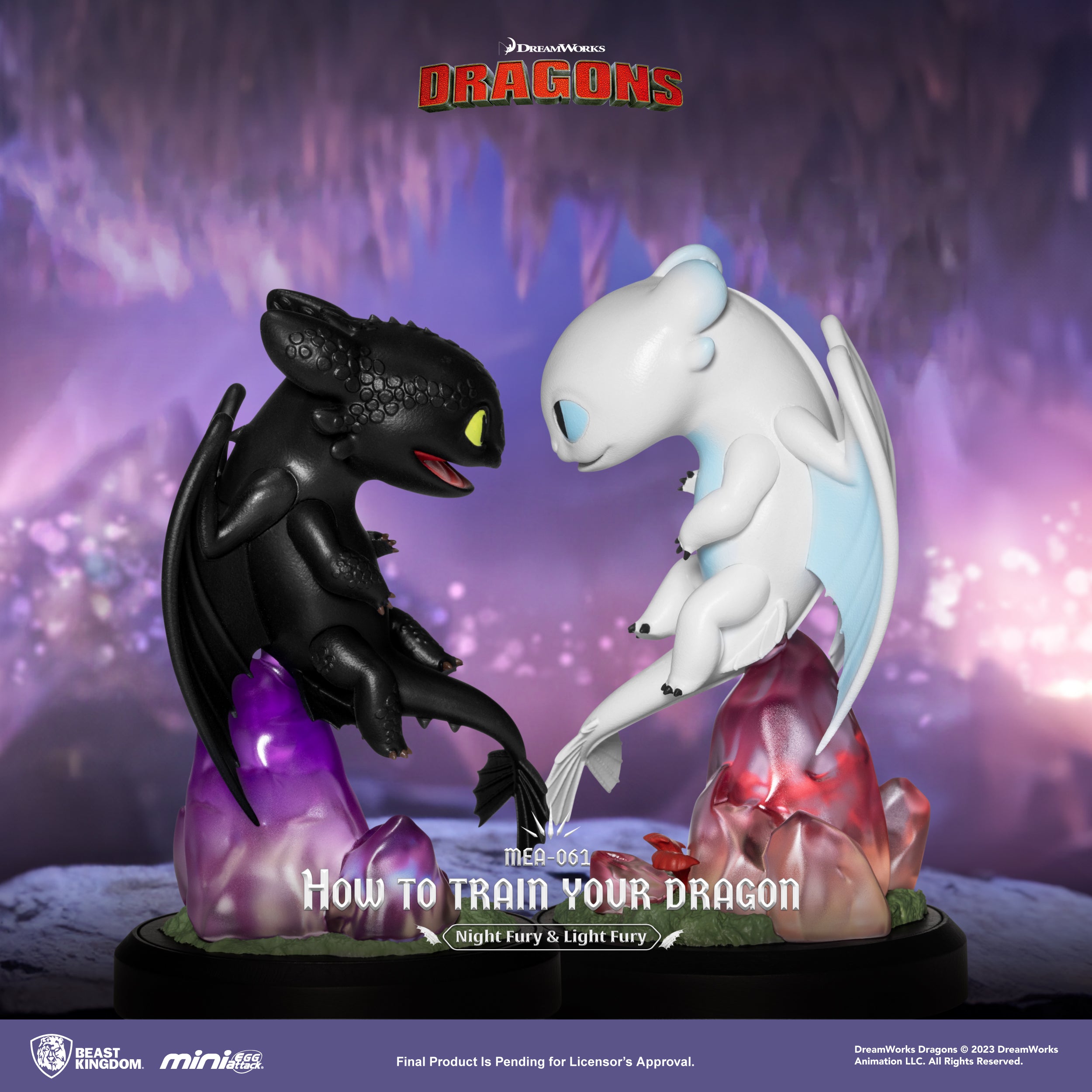 PRE-ORDER Beast Kingdom - How to Train Your Dragon - Night Fury & Light Fury