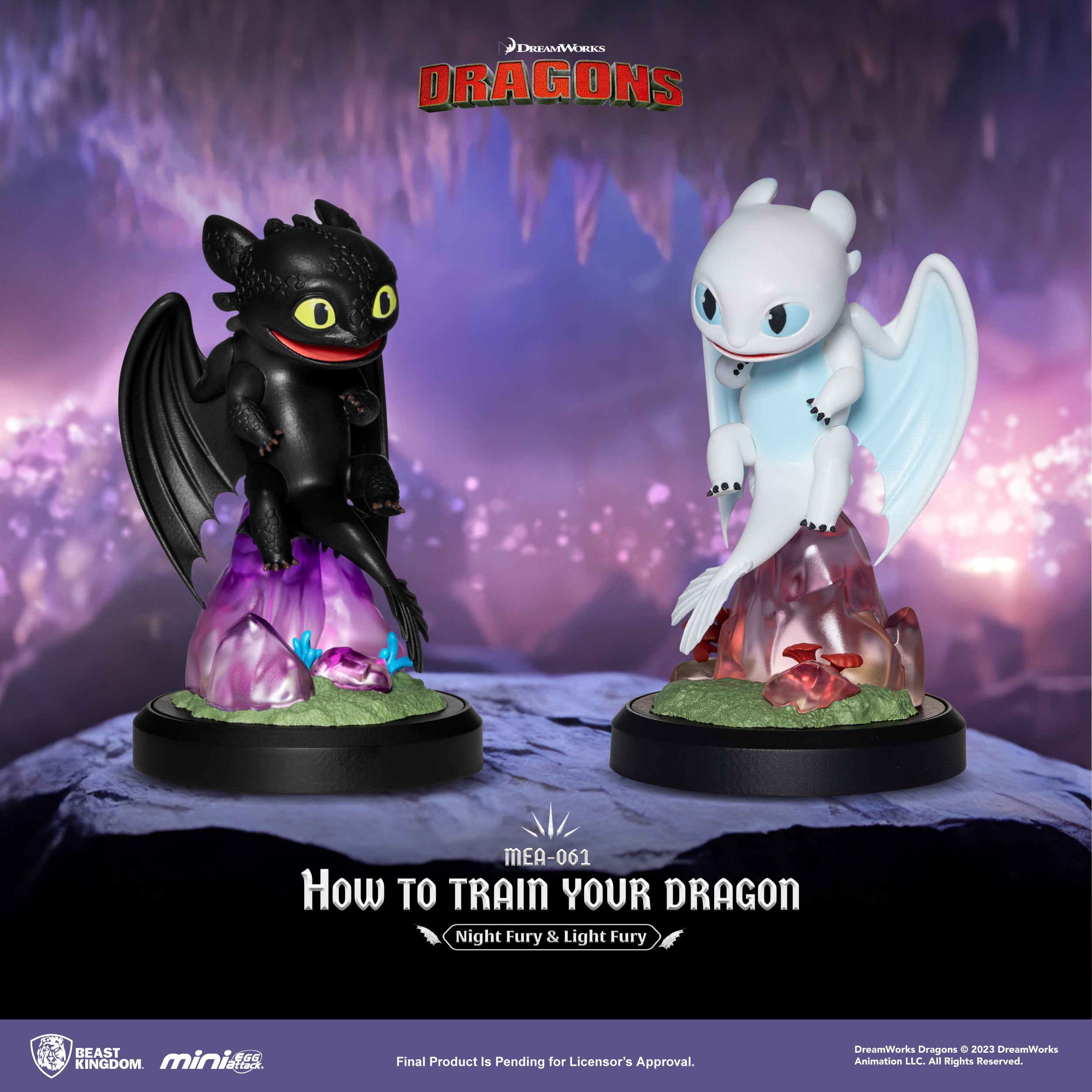 PRE-ORDER Beast Kingdom - How to Train Your Dragon - Night Fury & Light Fury