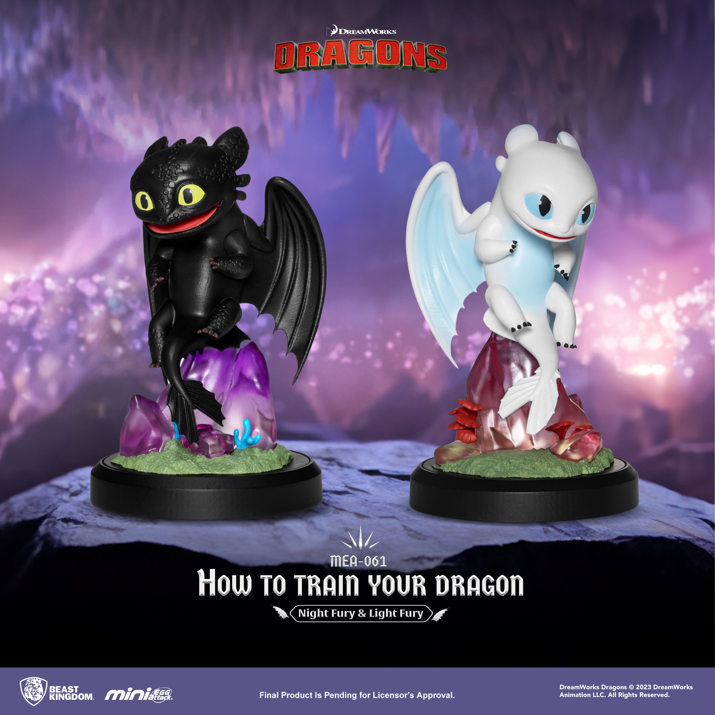 PRE-ORDER Beast Kingdom - How to Train Your Dragon - Night Fury & Light Fury