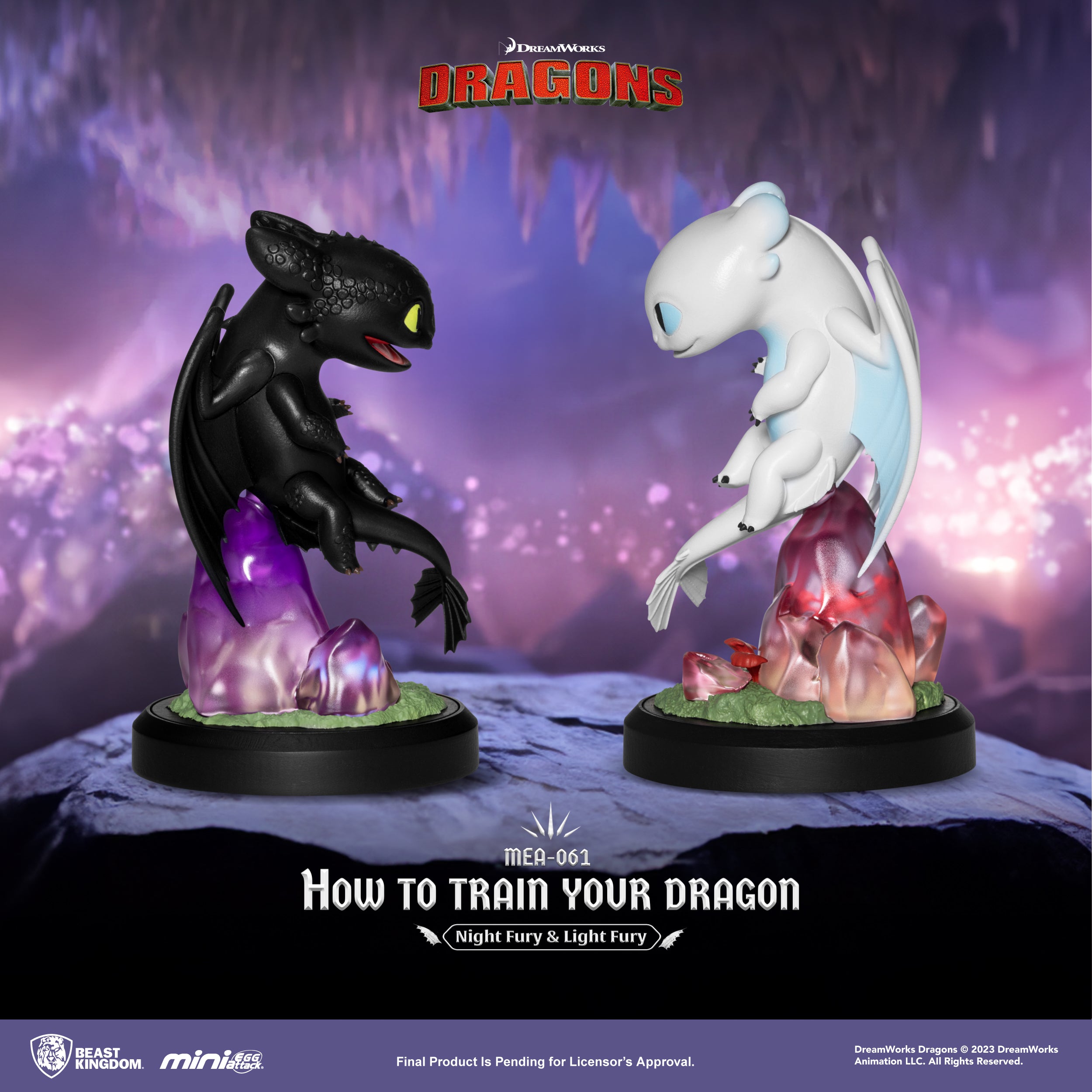 PRE-ORDER Beast Kingdom - How to Train Your Dragon - Night Fury & Light Fury
