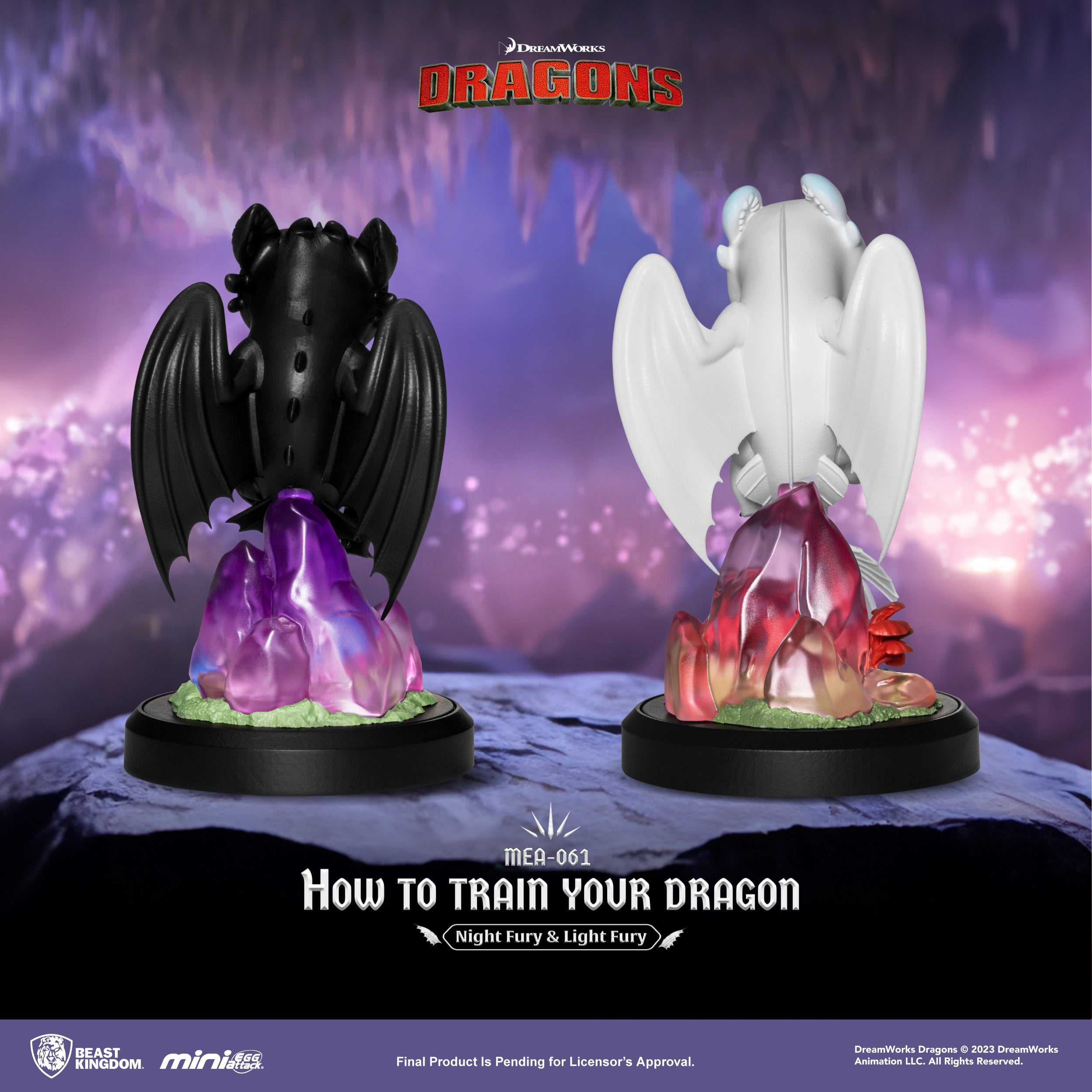 PRE-ORDER Beast Kingdom - How to Train Your Dragon - Night Fury & Light Fury