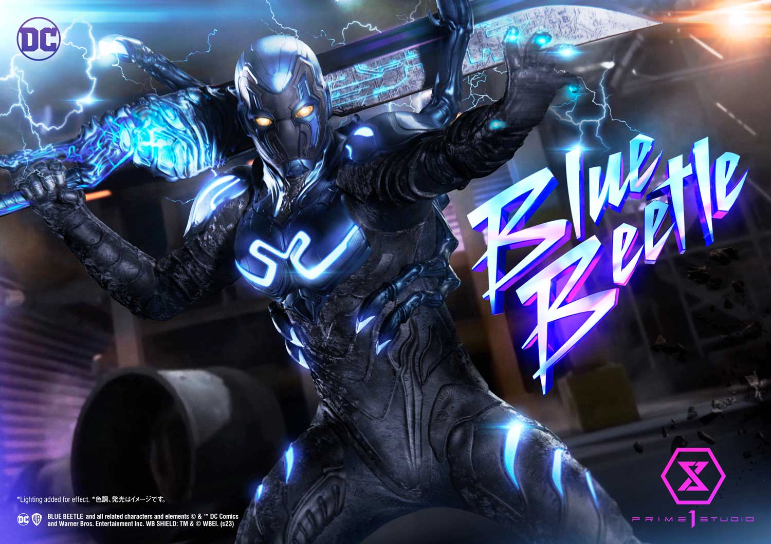 PRE-ORDER Prime1 Studio - Museum Masterline - Blue Beetle - Blue Beetle: Deluxe Bonus Ver. 1/3