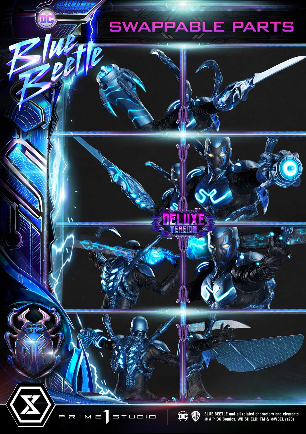 PRE-ORDER Prime1 Studio - Museum Masterline - Blue Beetle - Blue Beetle: Deluxe Bonus Ver. 1/3