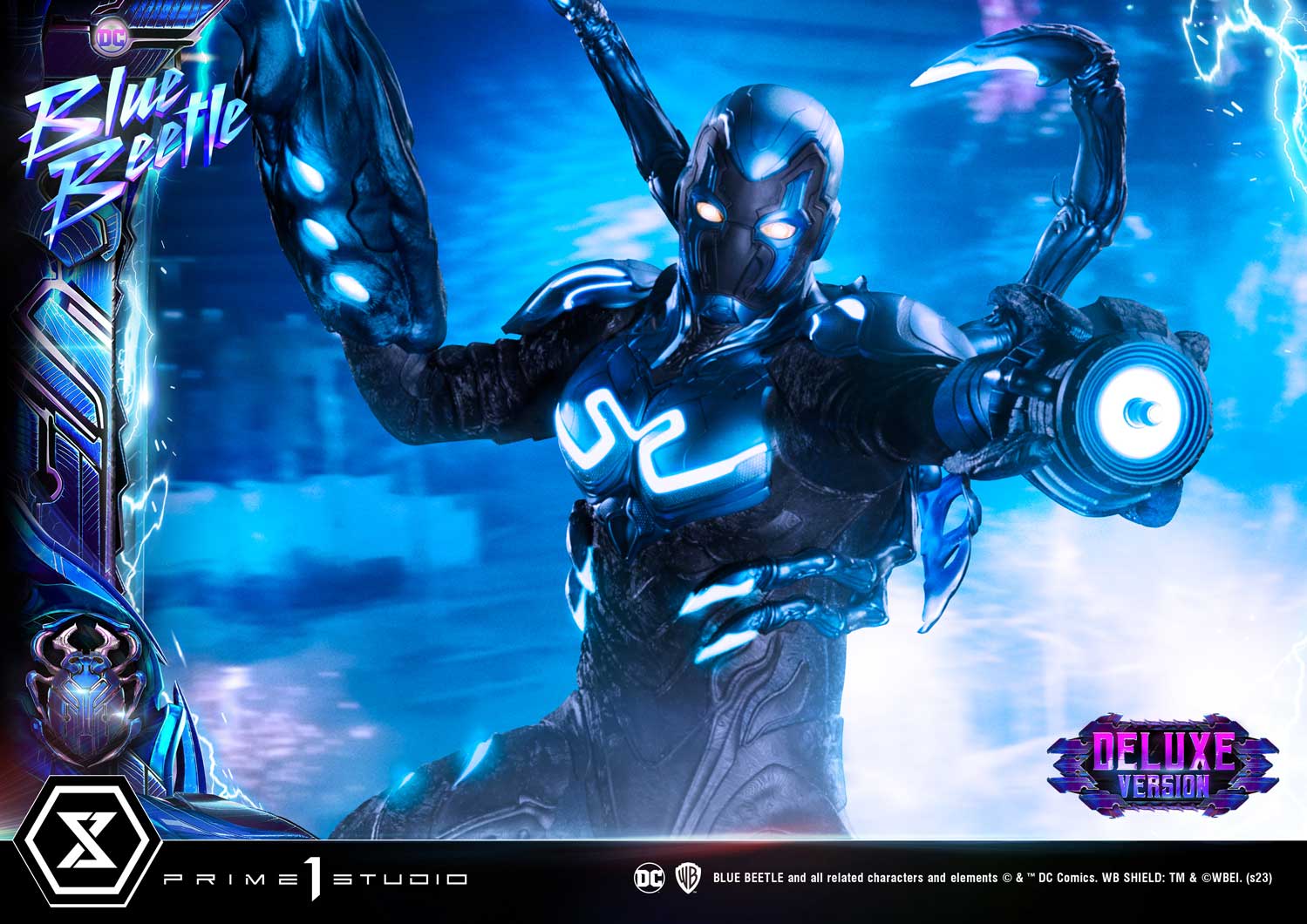 PRE-ORDER Prime1 Studio - Museum Masterline - Blue Beetle - Blue Beetle: Deluxe Bonus Ver. 1/3