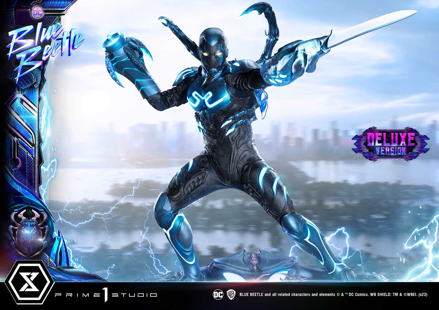 PRE-ORDER Prime1 Studio - Museum Masterline - Blue Beetle - Blue Beetle: Deluxe Bonus Ver. 1/3
