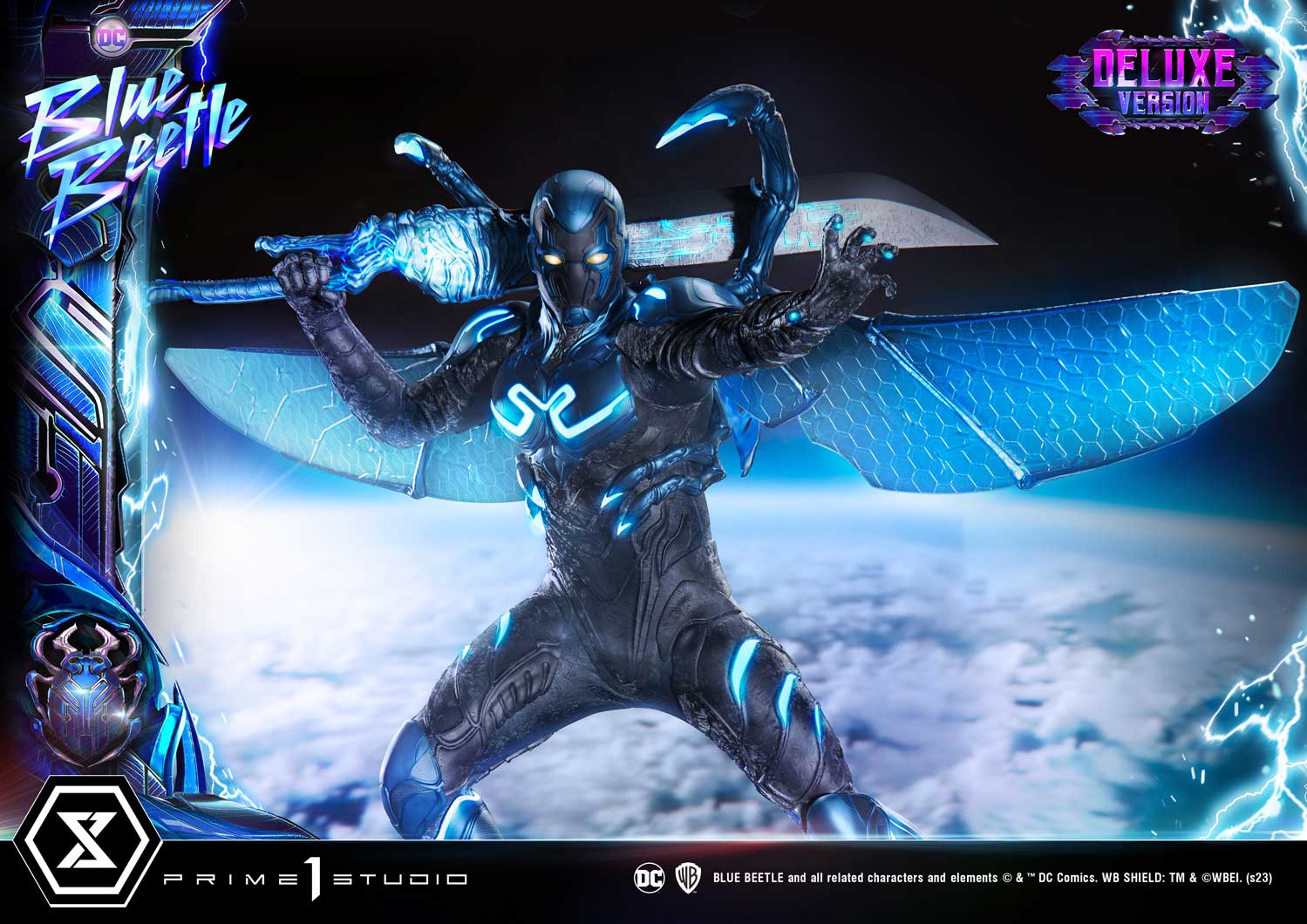 PRE-ORDER Prime1 Studio - Museum Masterline - Blue Beetle - Blue Beetle: Deluxe Bonus Ver. 1/3