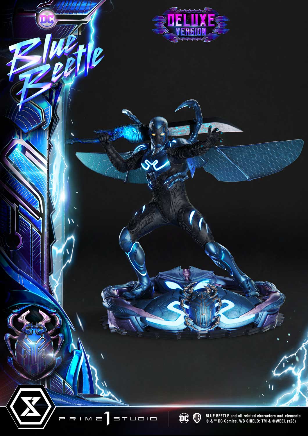 PRE-ORDER Prime1 Studio - Museum Masterline - Blue Beetle - Blue Beetle: Deluxe Bonus Ver. 1/3