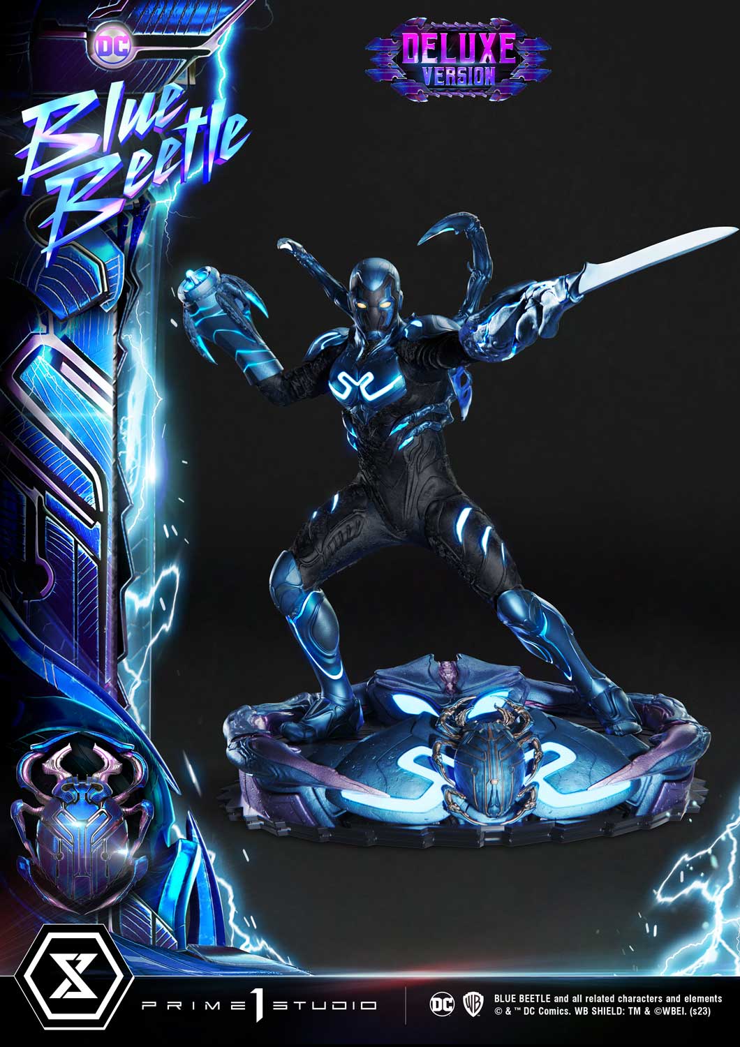 PRE-ORDER Prime1 Studio - Museum Masterline - Blue Beetle - Blue Beetle: Deluxe Bonus Ver. 1/3