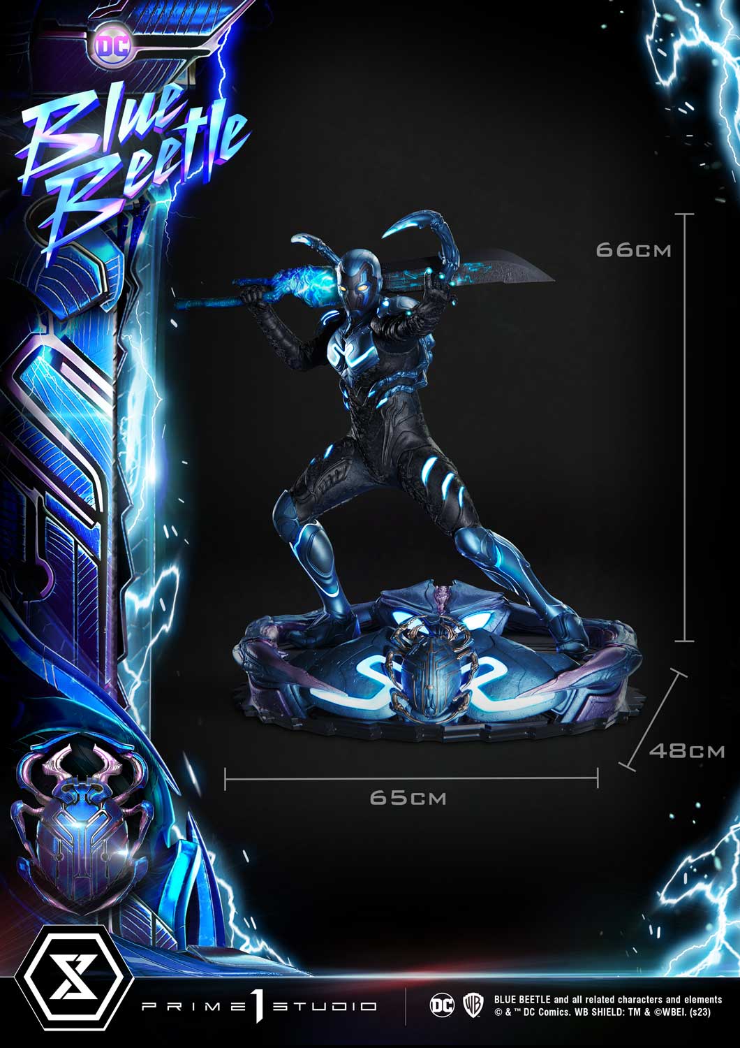 PRE-ORDER Prime1 Studio - Museum Masterline - Blue Beetle - Blue Beetle: Deluxe Bonus Ver. 1/3