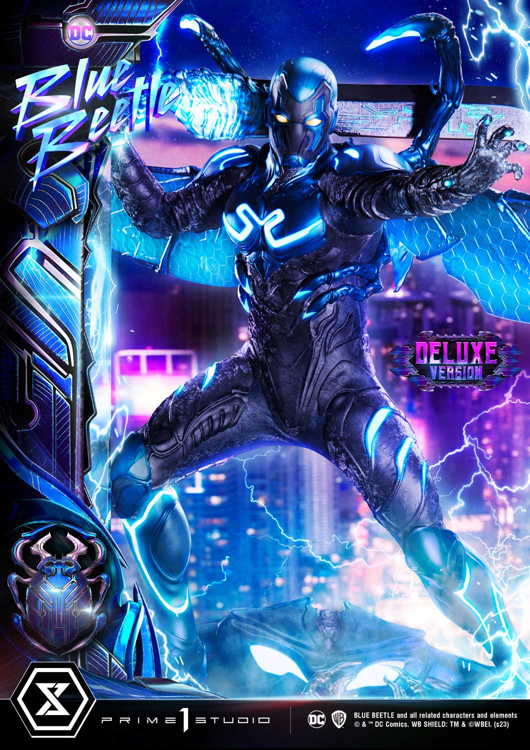 PRE-ORDER Prime1 Studio - Museum Masterline - Blue Beetle - Blue Beetle: Deluxe Bonus Ver. 1/3