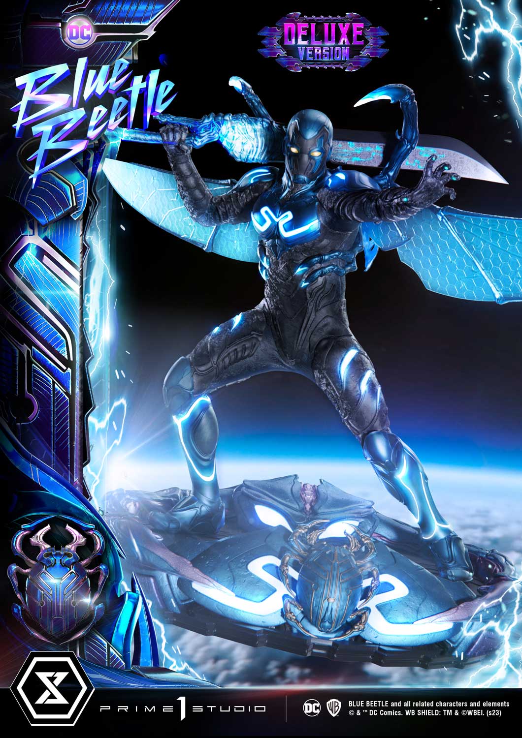 PRE-ORDER Prime1 Studio - Museum Masterline - Blue Beetle - Blue Beetle: Deluxe Bonus Ver. 1/3