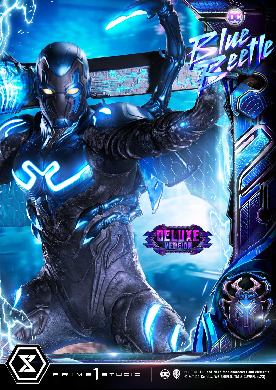 PRE-ORDER Prime1 Studio - Museum Masterline - Blue Beetle - Blue Beetle: Deluxe Bonus Ver. 1/3
