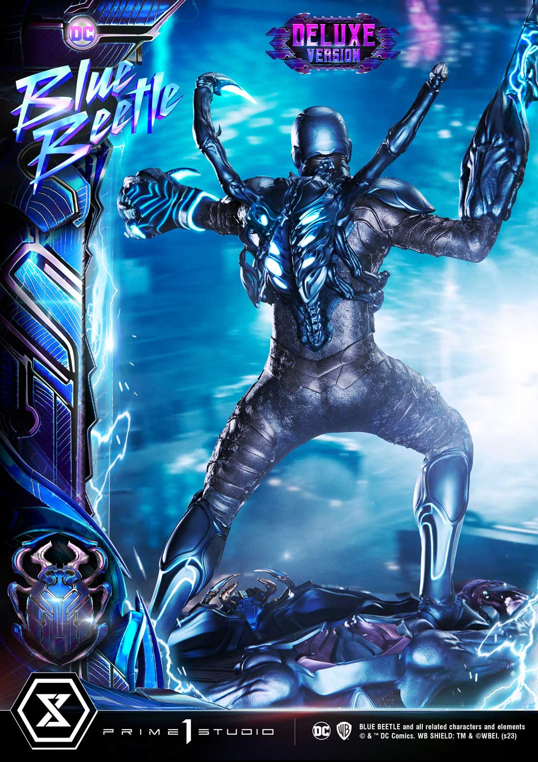 PRE-ORDER Prime1 Studio - Museum Masterline - Blue Beetle - Blue Beetle: Deluxe Bonus Ver. 1/3