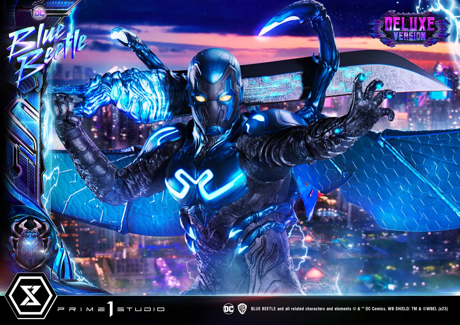 PRE-ORDER Prime1 Studio - Museum Masterline - Blue Beetle - Blue Beetle: Deluxe Bonus Ver. 1/3