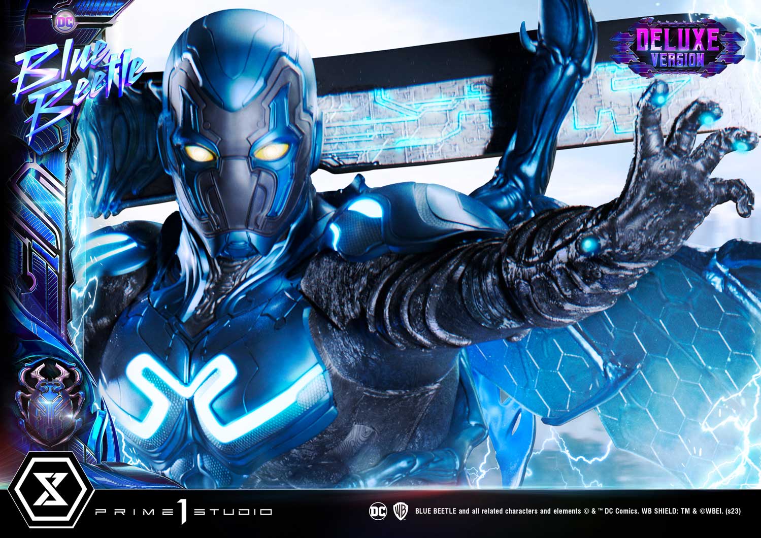 PRE-ORDER Prime1 Studio - Museum Masterline - Blue Beetle - Blue Beetle: Deluxe Bonus Ver. 1/3