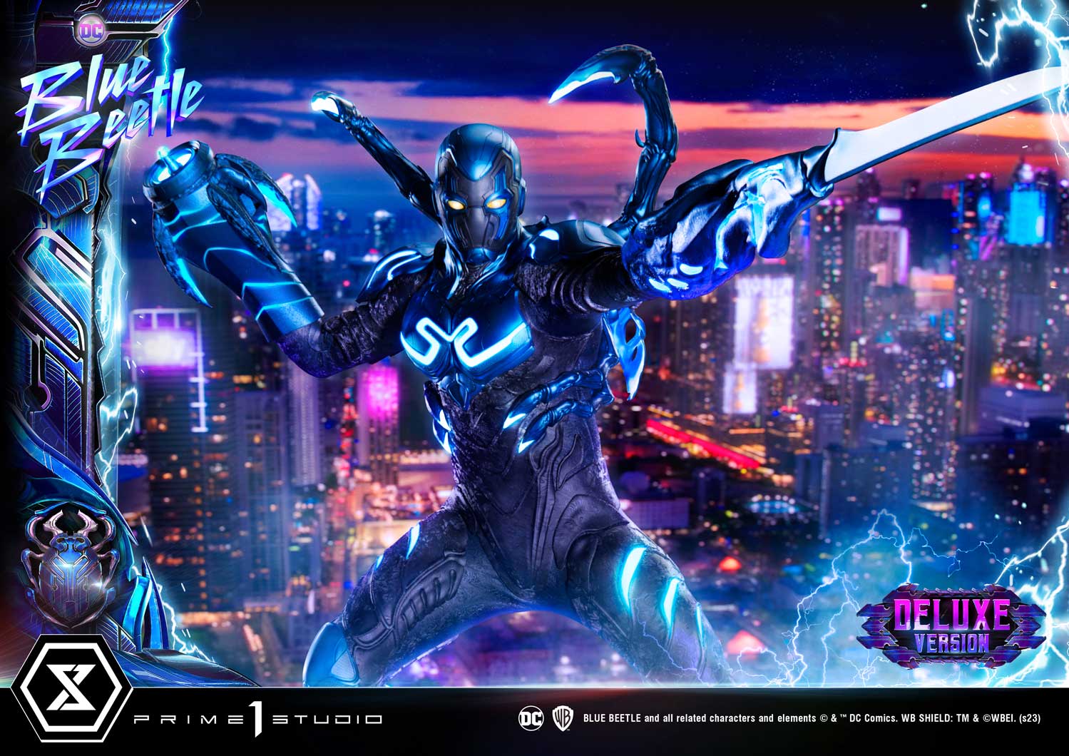 PRE-ORDER Prime1 Studio - Museum Masterline - Blue Beetle - Blue Beetle: Deluxe Bonus Ver. 1/3