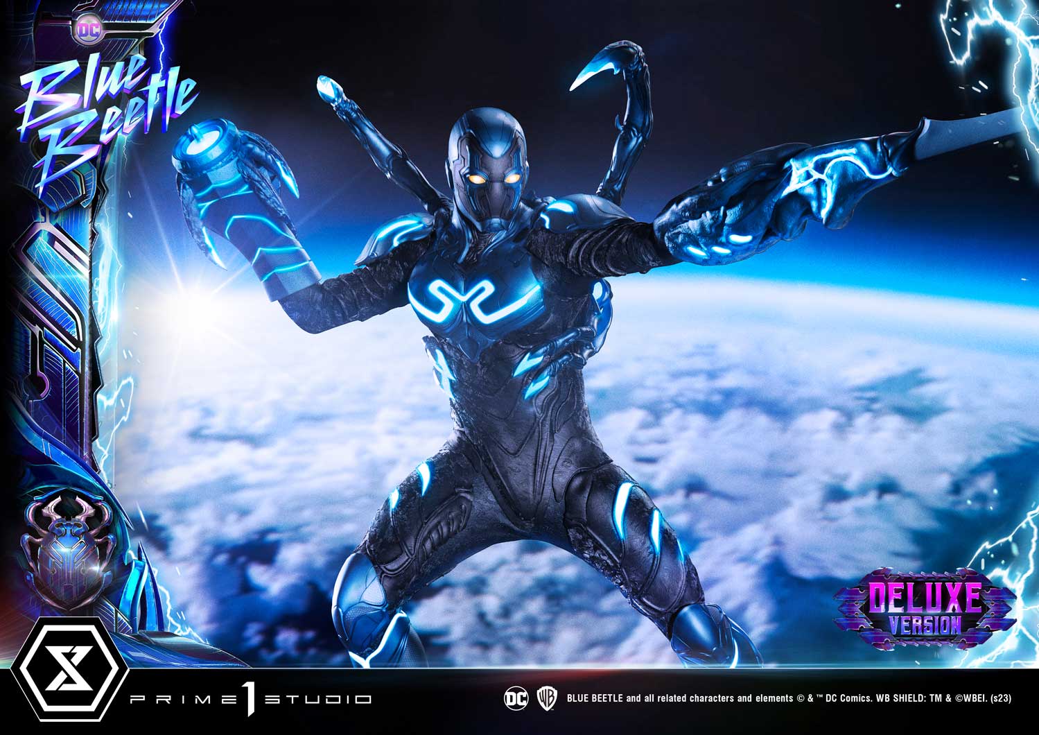 PRE-ORDER Prime1 Studio - Museum Masterline - Blue Beetle - Blue Beetle: Deluxe Bonus Ver. 1/3