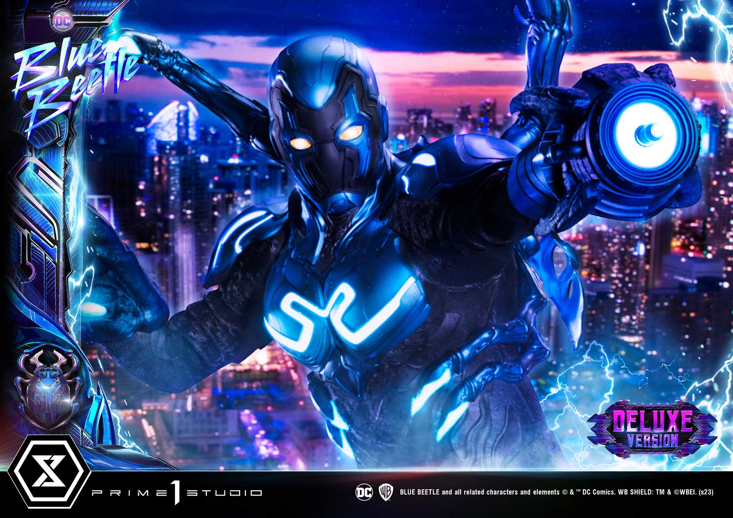 PRE-ORDER Prime1 Studio - Museum Masterline - Blue Beetle - Blue Beetle: Deluxe Bonus Ver. 1/3