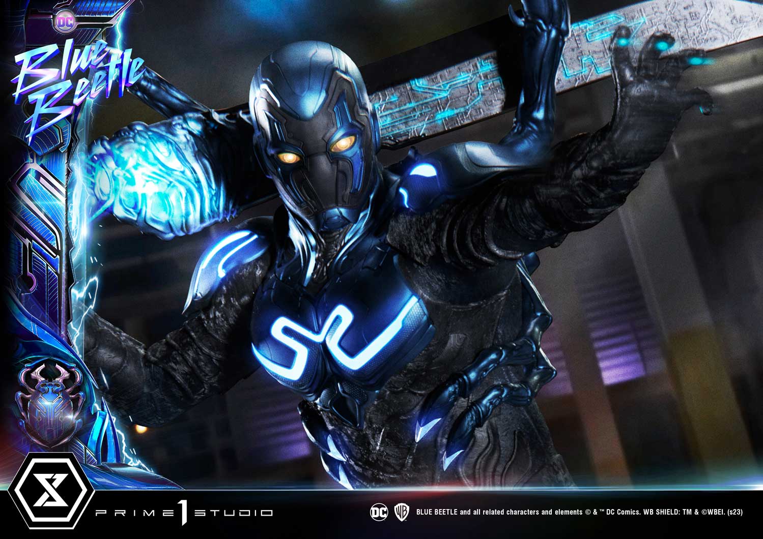 PRE-ORDER Prime1 Studio - Museum Masterline - Blue Beetle - Blue Beetle: Deluxe Bonus Ver. 1/3