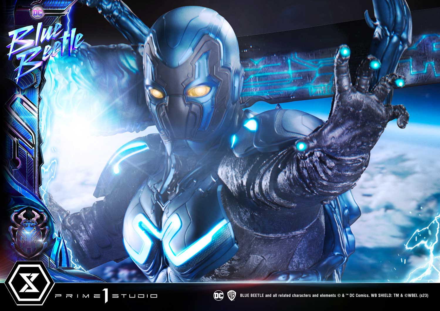 PRE-ORDER Prime1 Studio - Museum Masterline - Blue Beetle - Blue Beetle: Deluxe Bonus Ver. 1/3