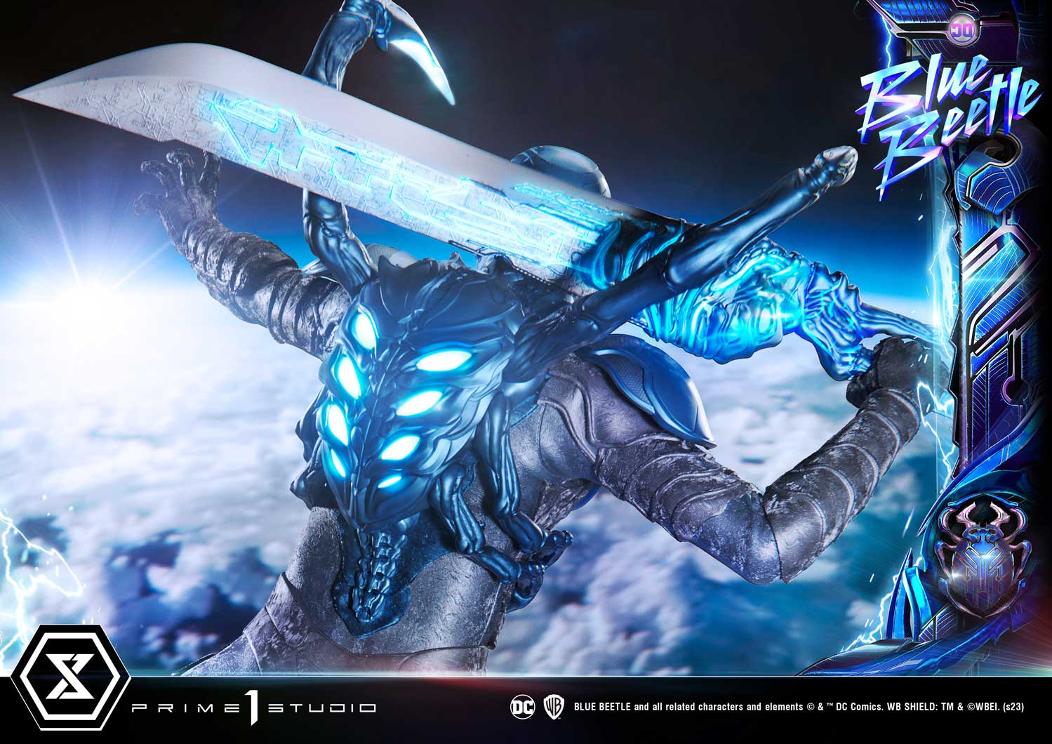 PRE-ORDER Prime1 Studio - Museum Masterline - Blue Beetle - Blue Beetle: Deluxe Bonus Ver. 1/3