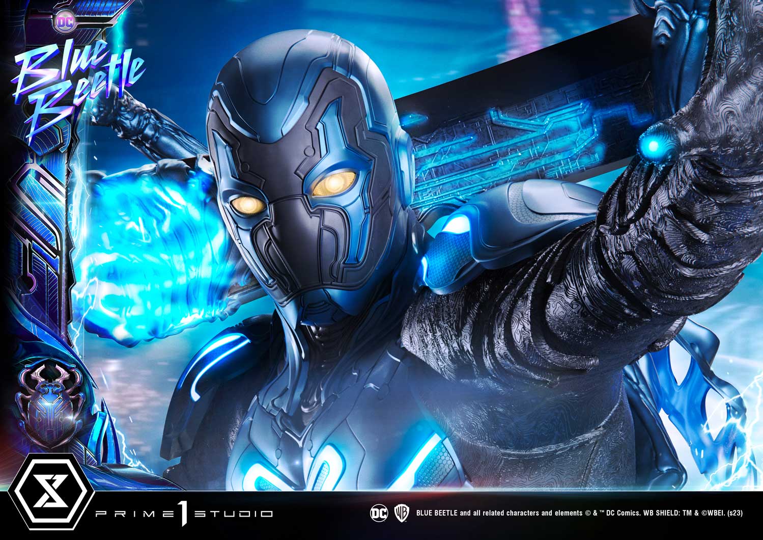 PRE-ORDER Prime1 Studio - Museum Masterline - Blue Beetle - Blue Beetle: Deluxe Bonus Ver. 1/3