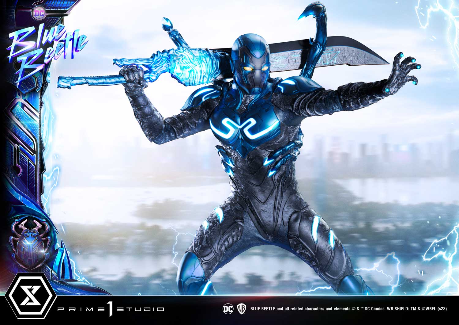 PRE-ORDER Prime1 Studio - Museum Masterline - Blue Beetle - Blue Beetle: Deluxe Bonus Ver. 1/3