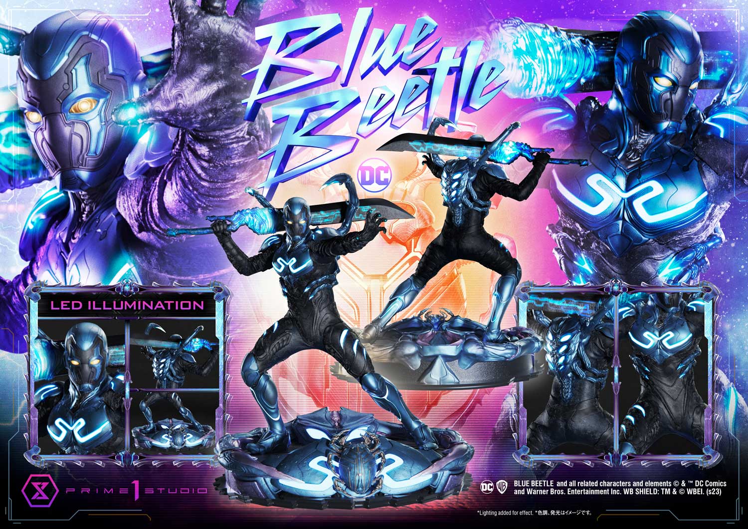 PRE-ORDER Prime1 Studio - Museum Masterline - Blue Beetle - Blue Beetle: Deluxe Ver. 1/3