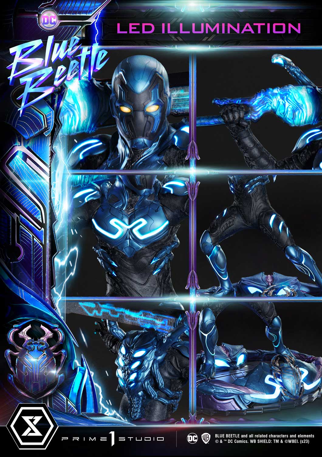 PRE-ORDER Prime1 Studio - Museum Masterline - Blue Beetle - Blue Beetle: Deluxe Ver. 1/3