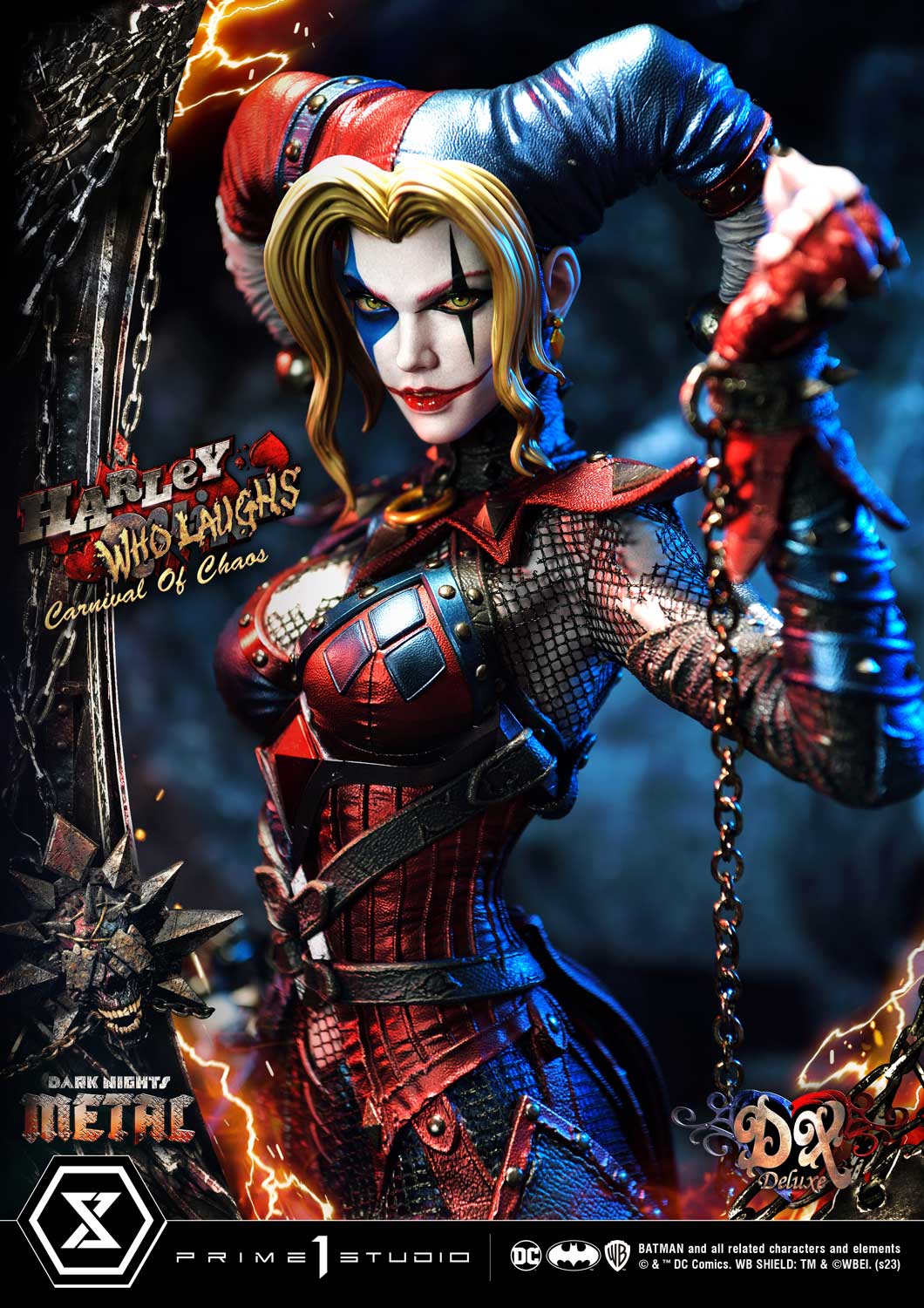 PRE-ORDER Prime1 Studio - Museum Masterline - Dark Nights: Metal (Comics) - Harley Quinn Who Laughs: Deluxe Bonus Ver. 1/3
