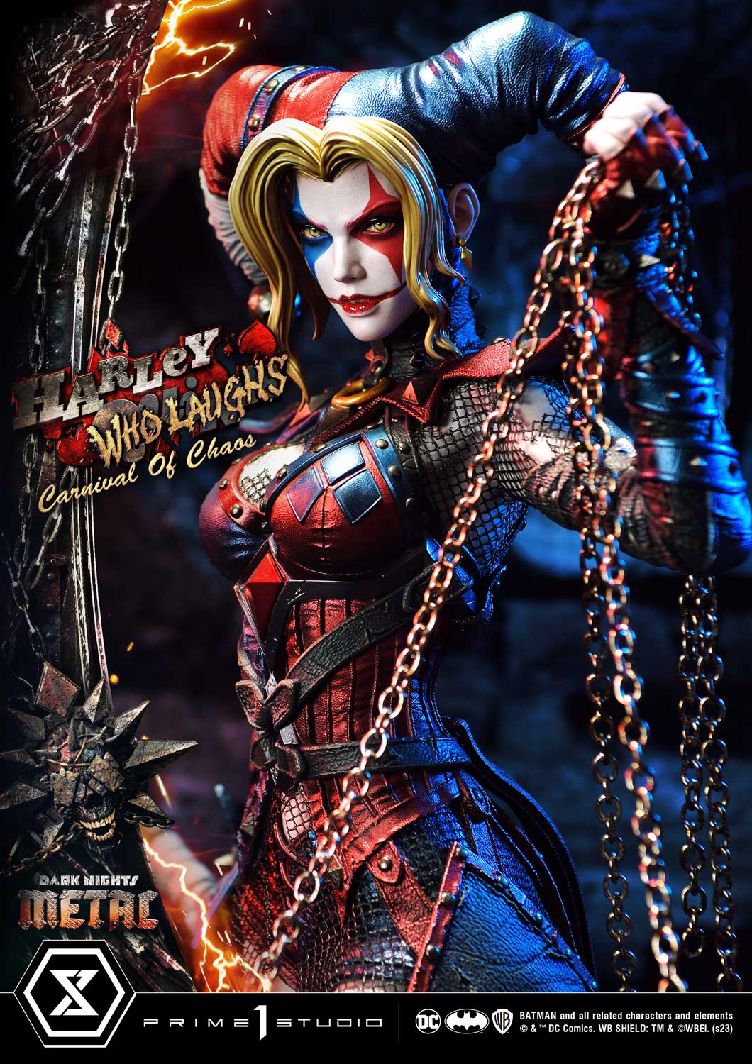 PRE-ORDER Prime1 Studio - Museum Masterline - Dark Nights: Metal (Comics) - Harley Quinn Who Laughs: Deluxe Bonus Ver. 1/3